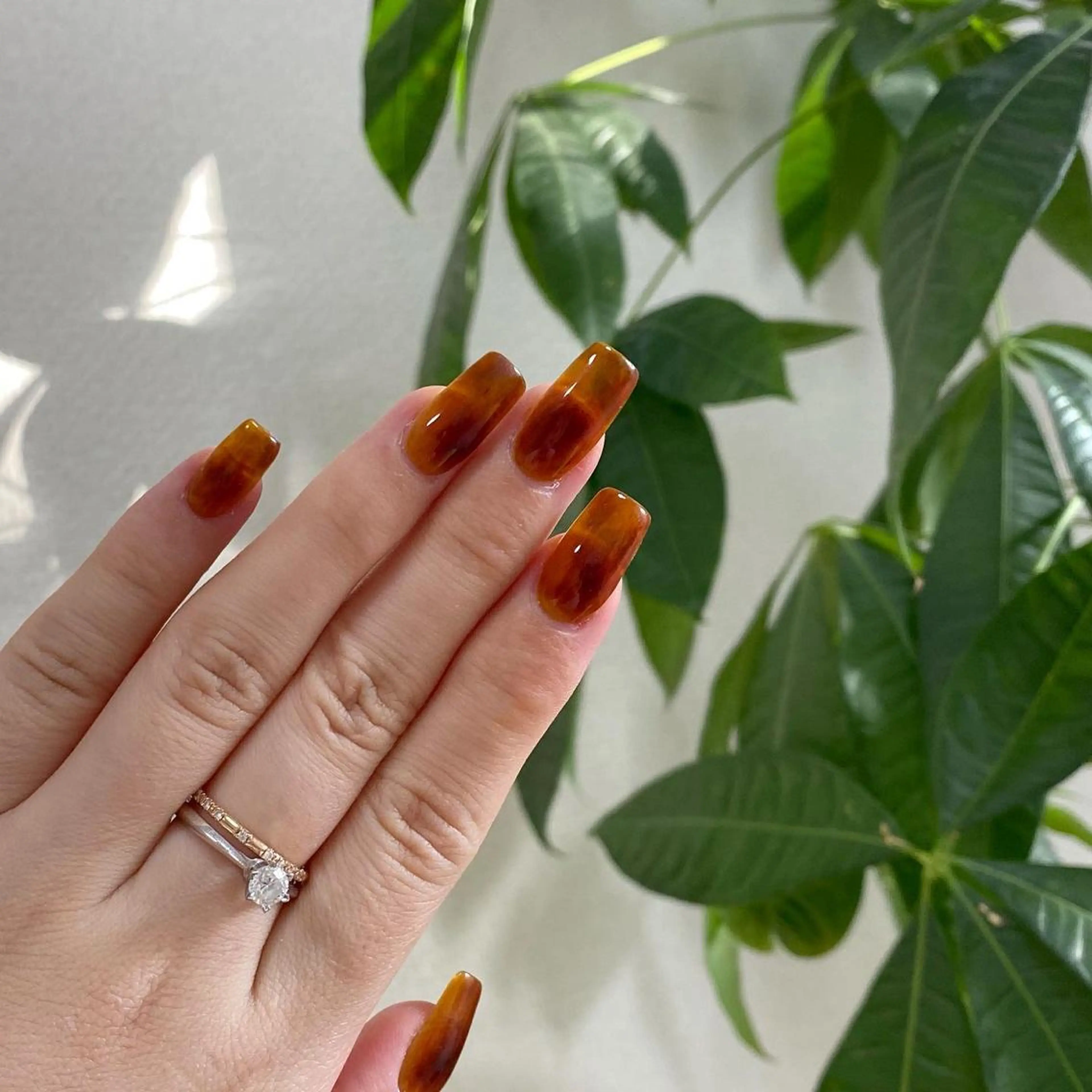 ネイル べっ甲ネイル I pinknail 韓国風·持ち込み専門のネイルデザイン