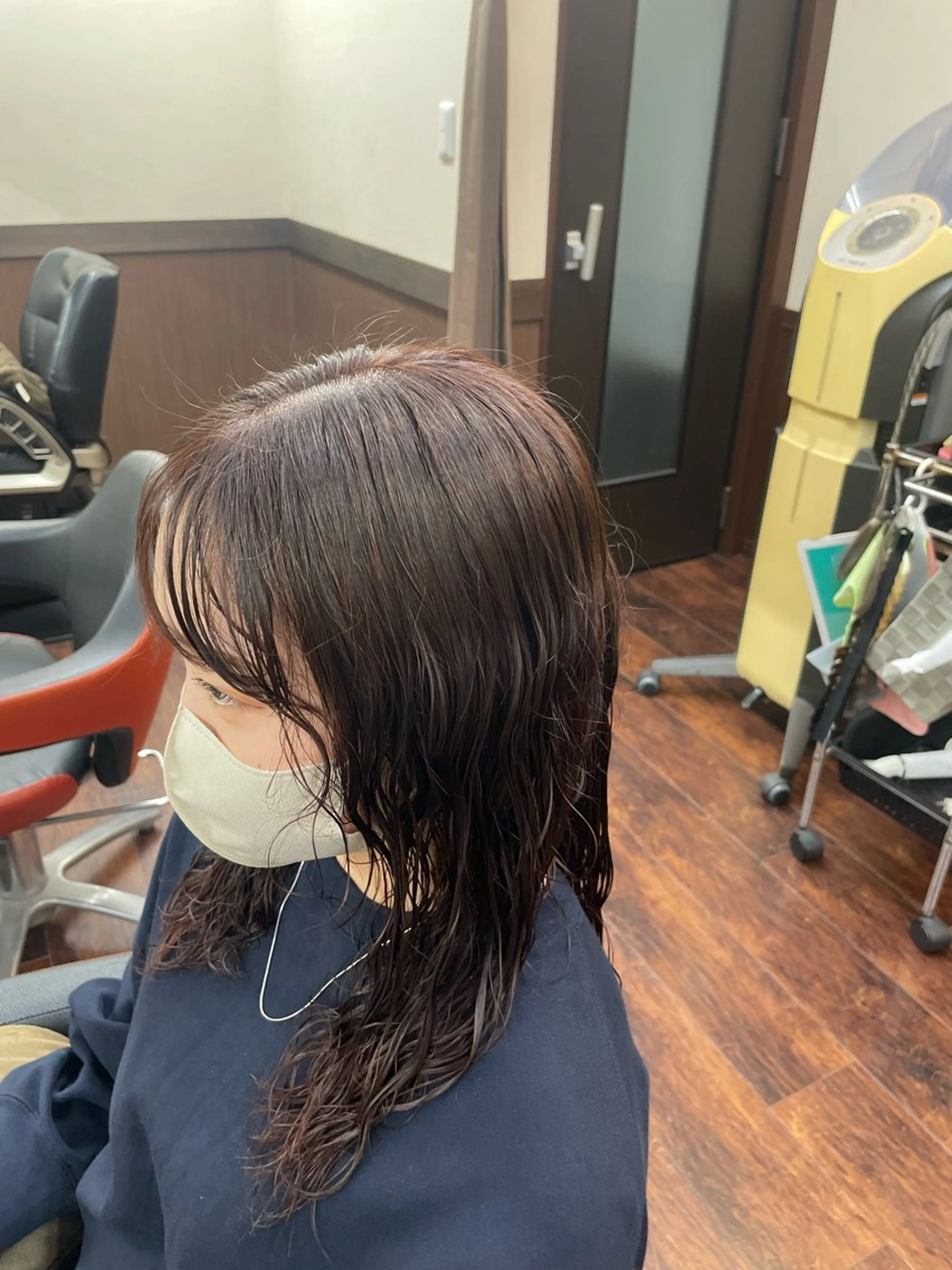 カラー ブラウンカラー オレンジ オレンジブラウン 🫧AMAN🫧 鈴木美佑のヘアスタイル