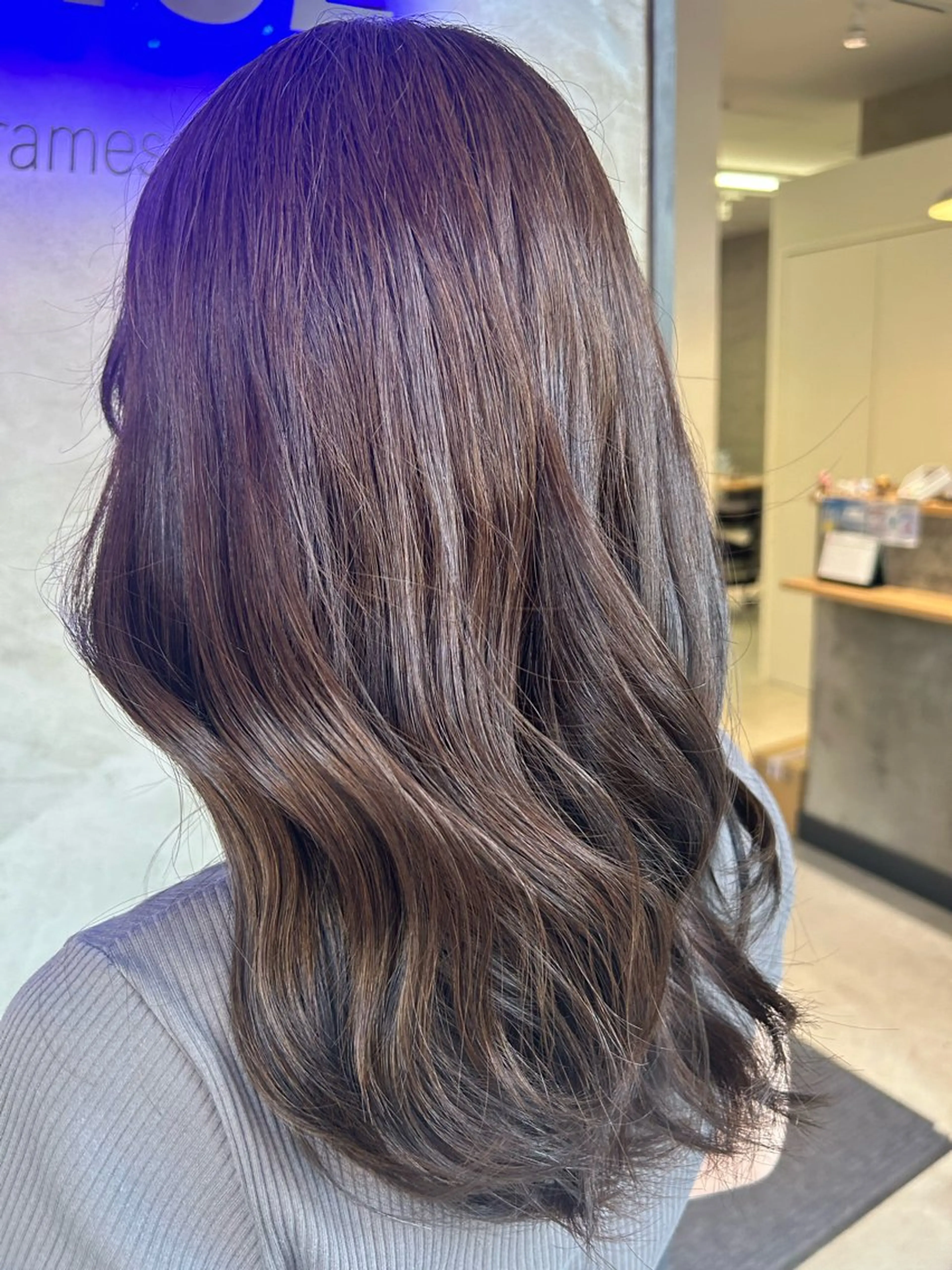 ロング カラー カット ヘアカラー トリートメント 🧸くびれヘア 🧸山形紗奈のヘアスタイル