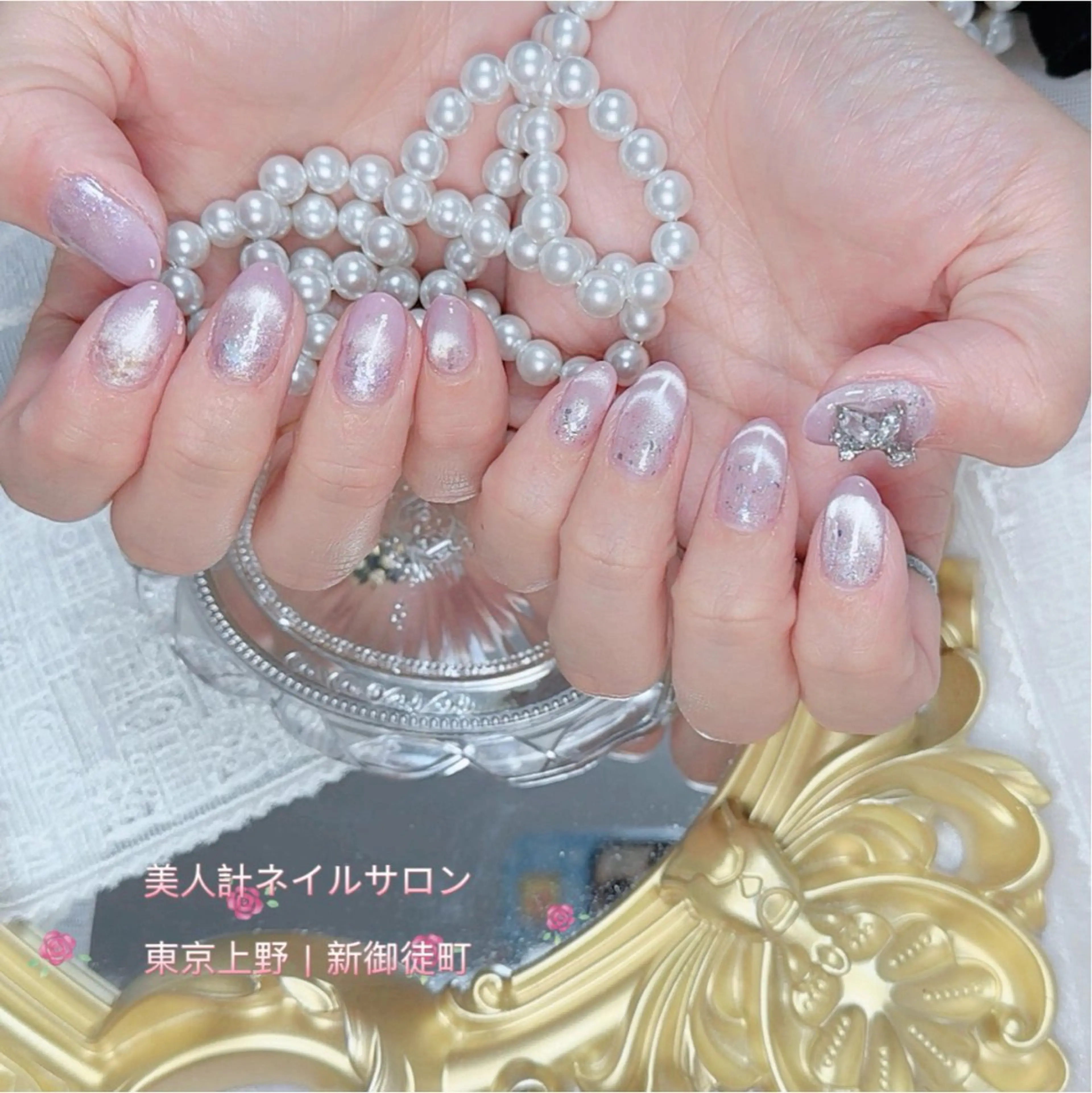 ネイル マグネットネイル ハンドネイル 美人計ネイルサロン所属・中山 美月のネイルデザイン