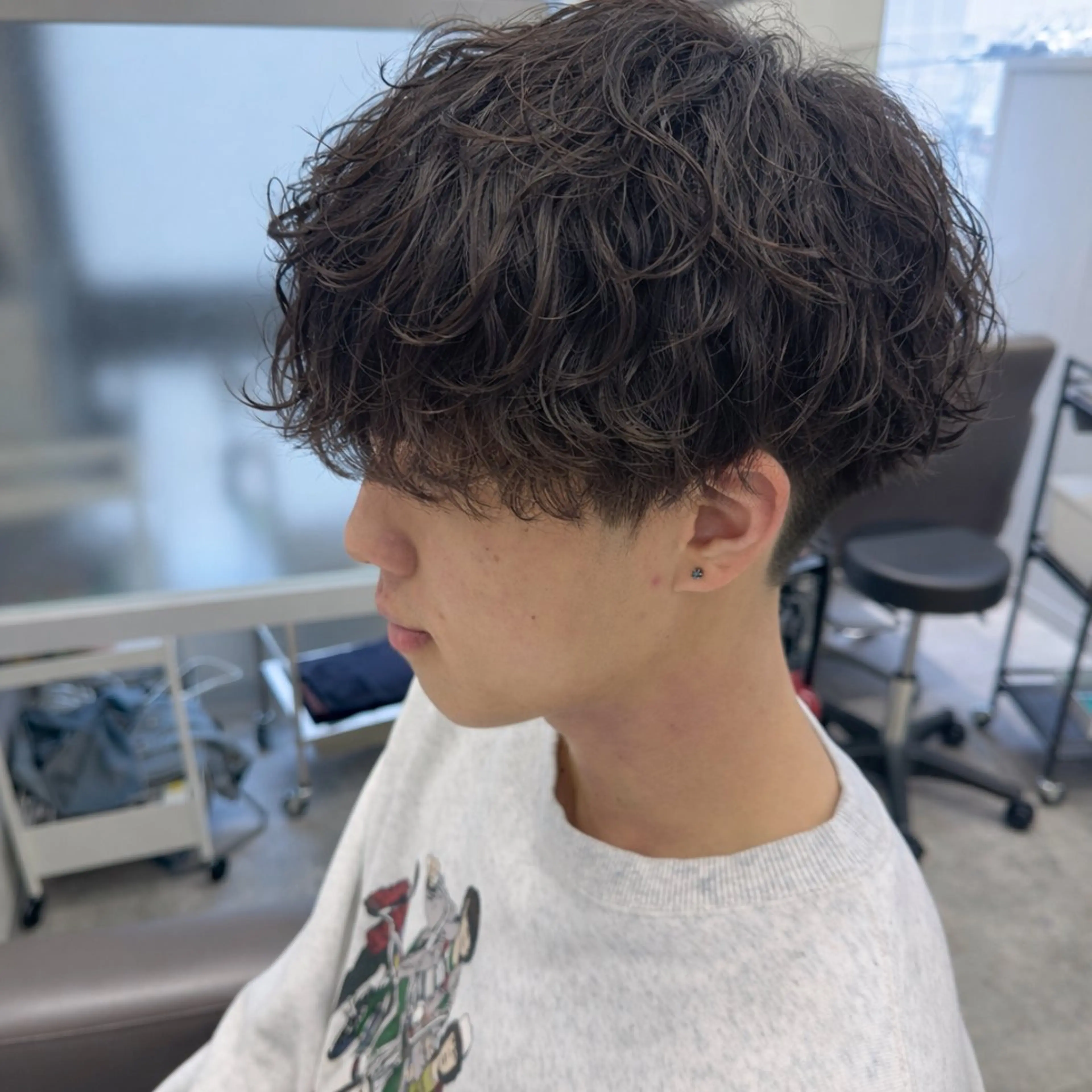 ショート パーマ メンズ 加藤拓海 /モデル募集中のヘアスタイル