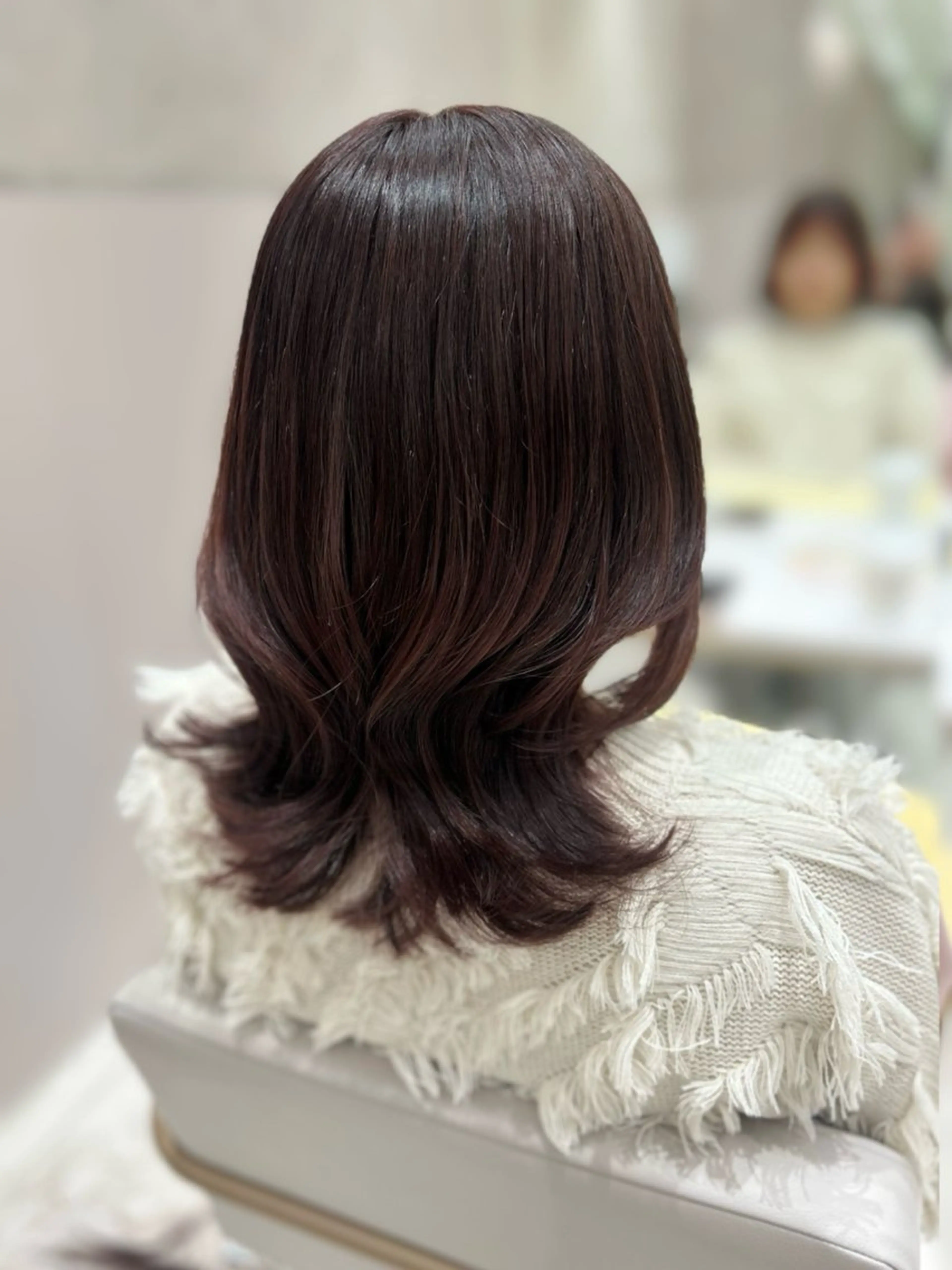 セミロング カラー ヘアカラー トリートメント 髙木美緒🌿 レイヤー/アレンジのヘアスタイル