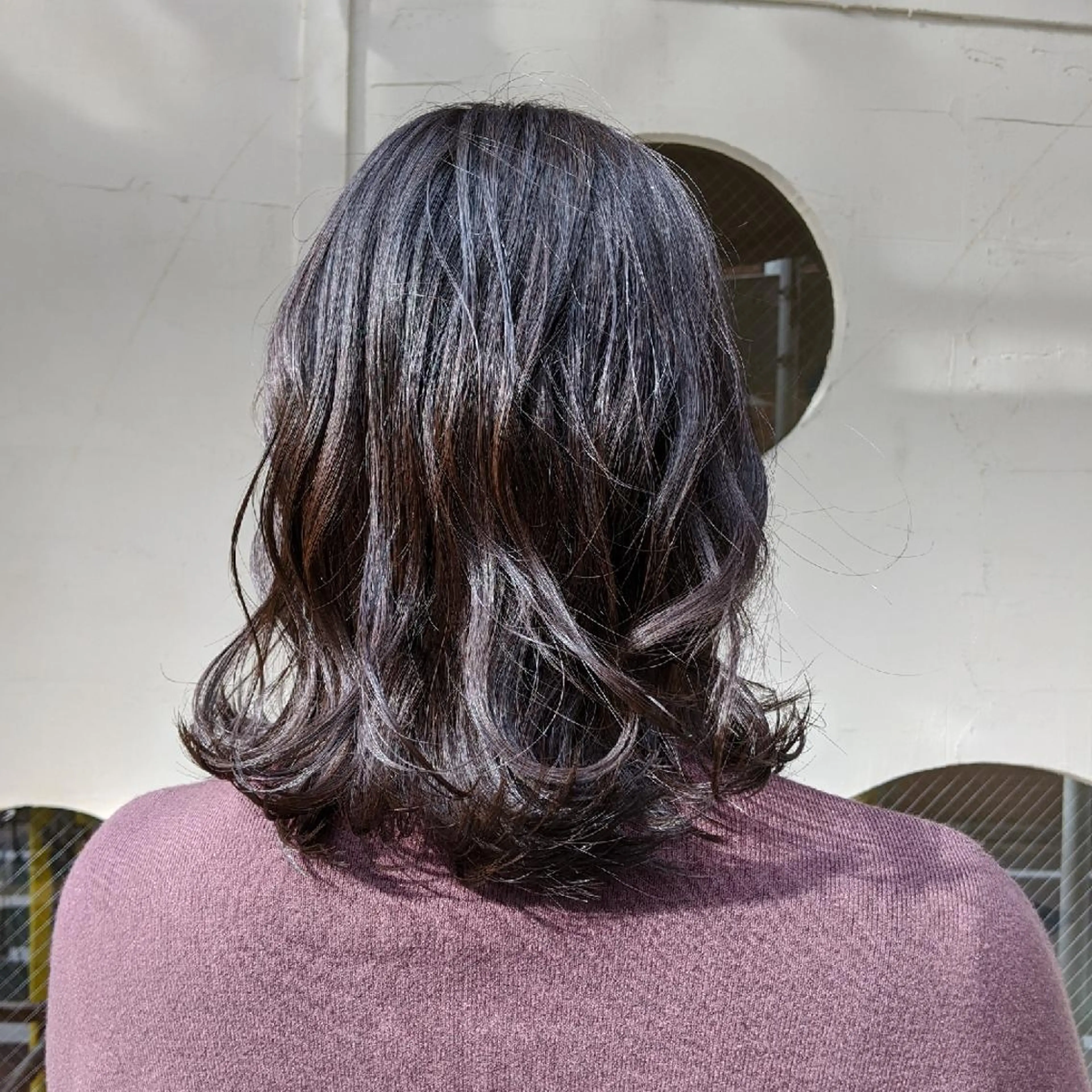 ミディアム カラー アッシュ カット ヘアカラー ヘアセット HIKARI@ Ruheplatzのヘアスタイル