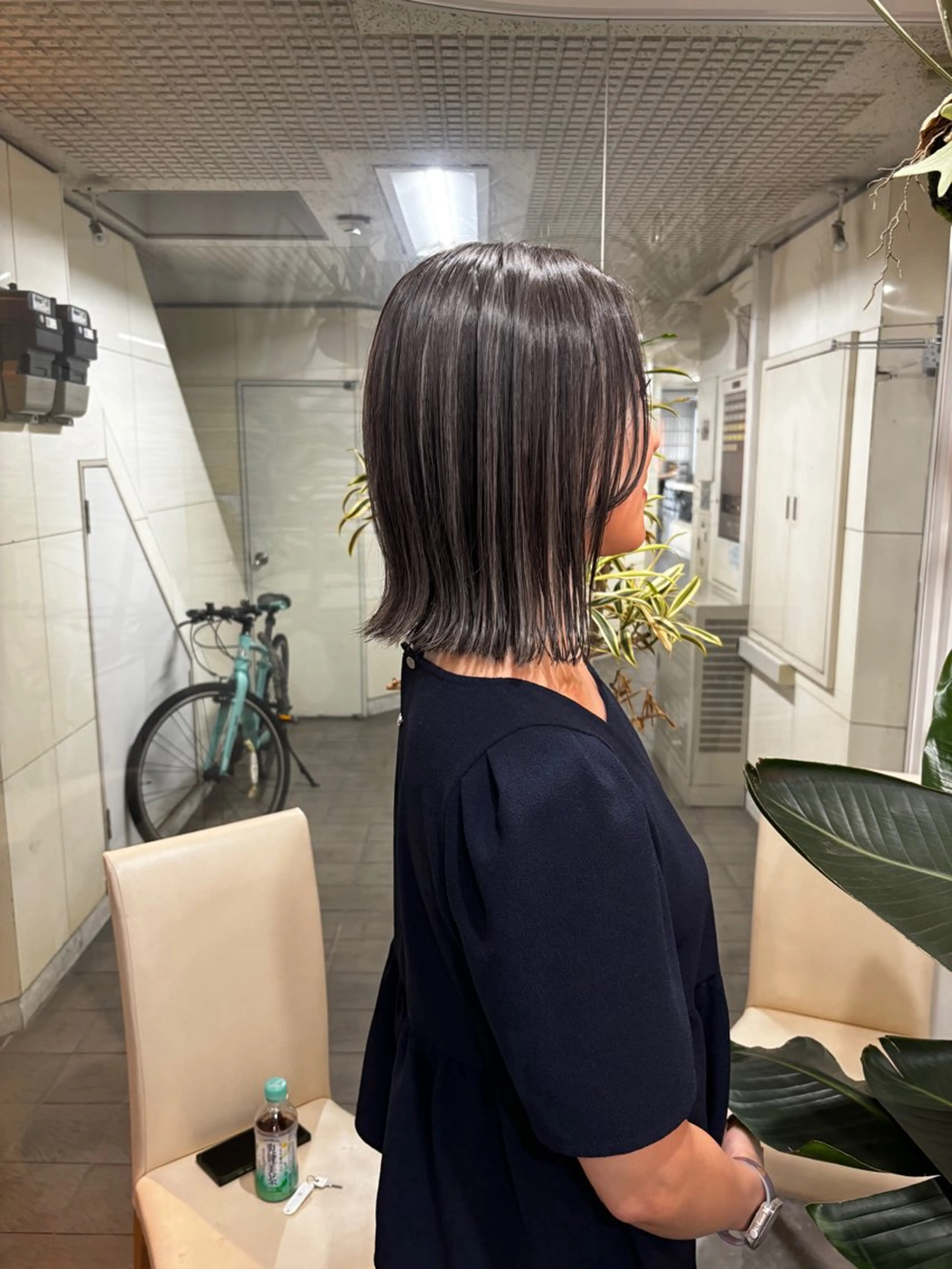 ミディアム カラー カット ヘアカラー hoNua. 栄/透明感カラーのヘアスタイル