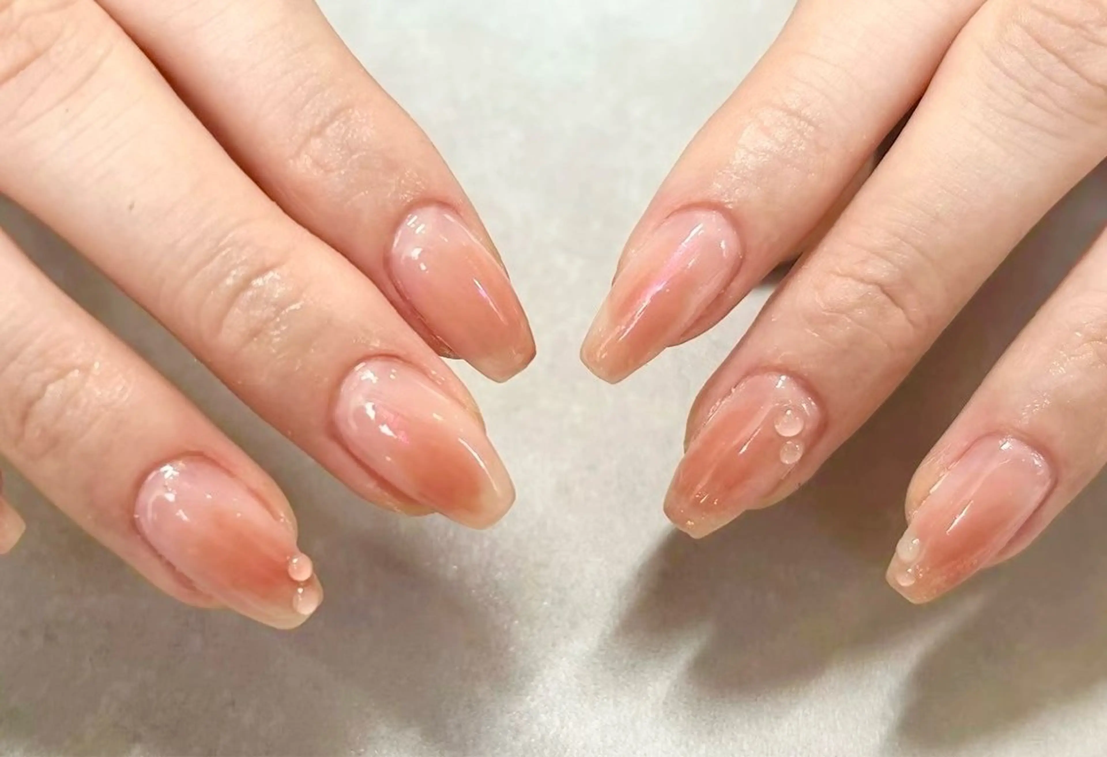 ネイル オーロラネイル 🫧ちゅるん/韓国 Ayano𓈒🎀のネイルデザイン