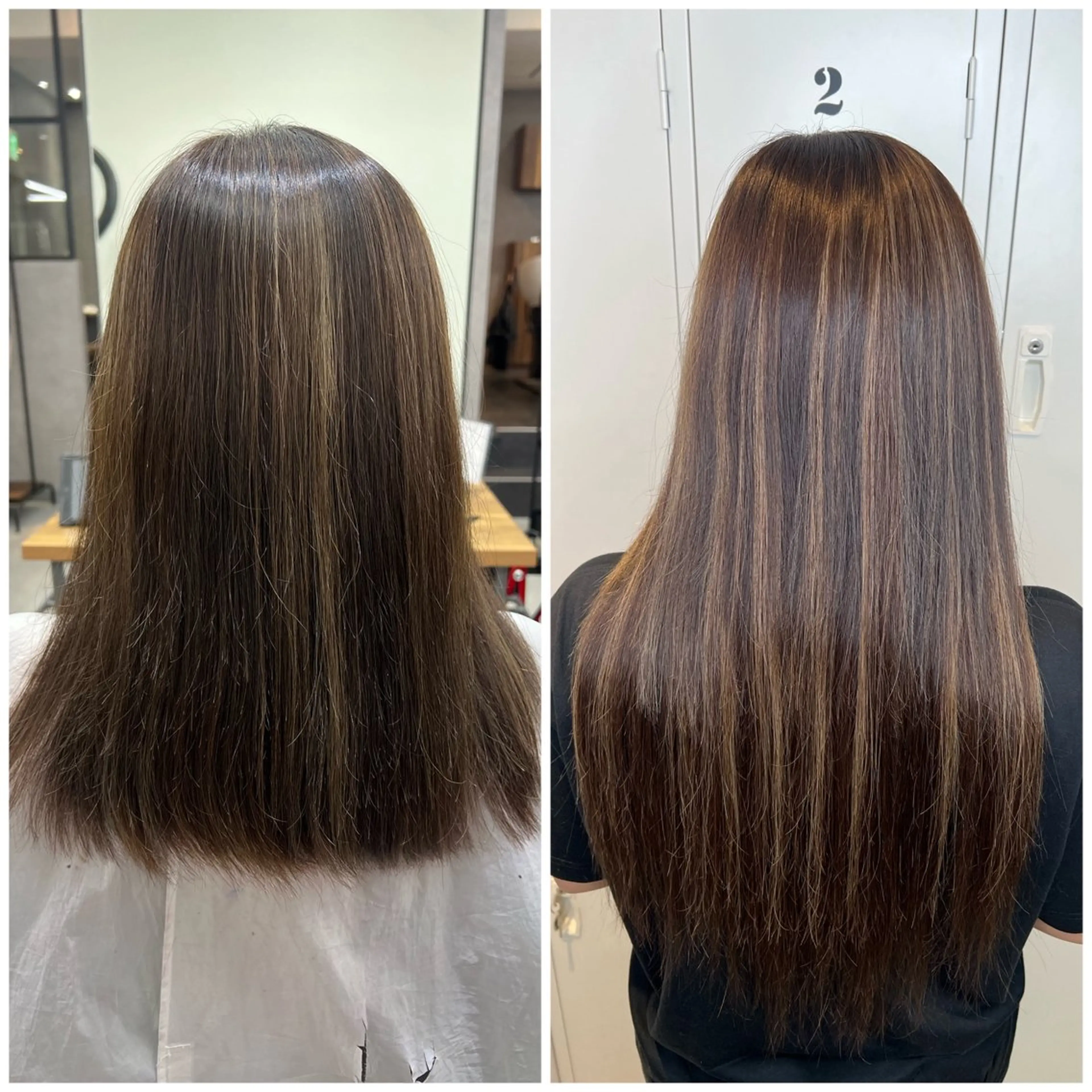 ロング カラー シールエクステ ハイライトカラー エクステ ハイライト ショート/ウルフ カットモデル募集のヘアスタイル