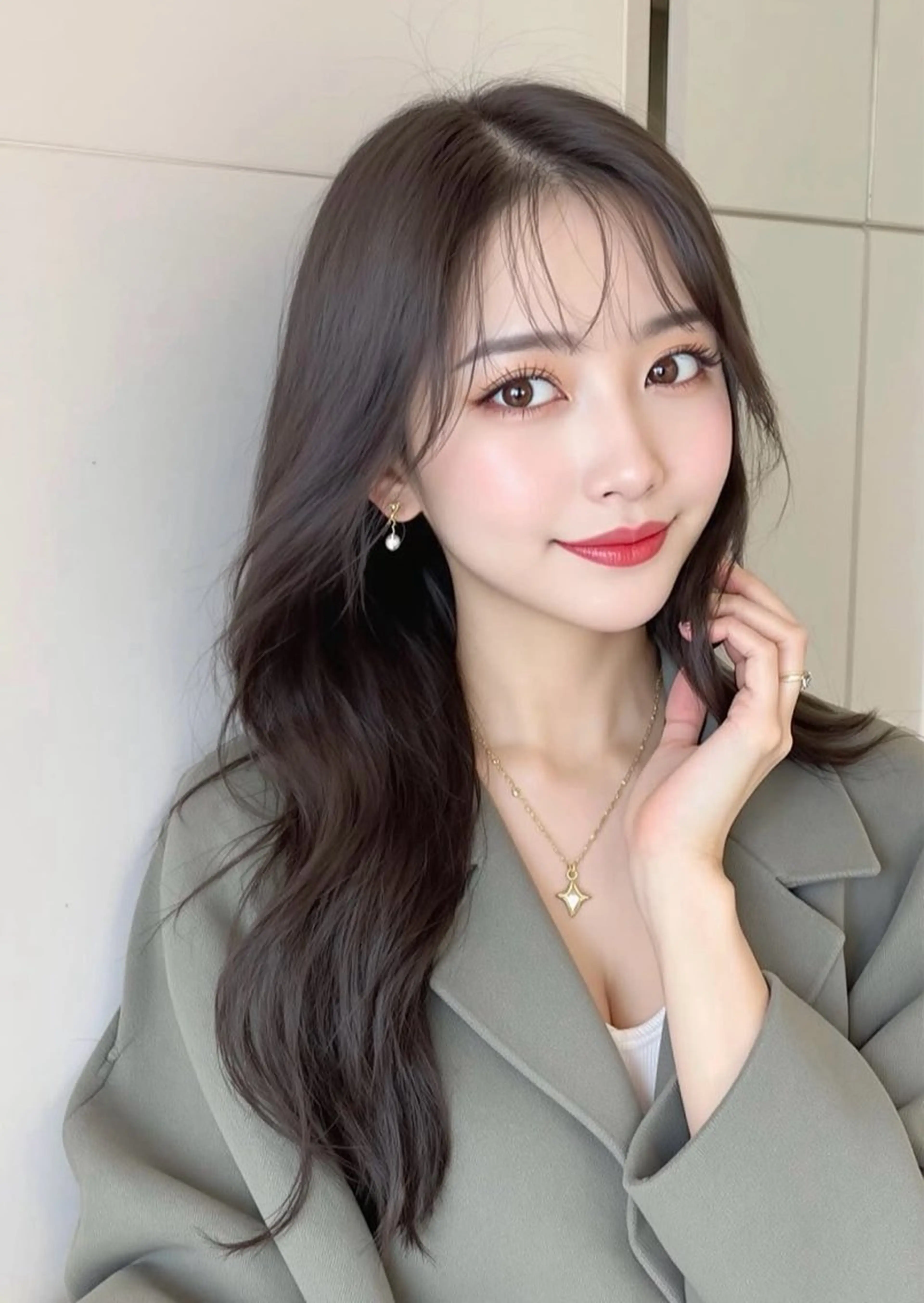 セミロング 縮毛矯正 【似合わせ特化】 kentaのヘアスタイル