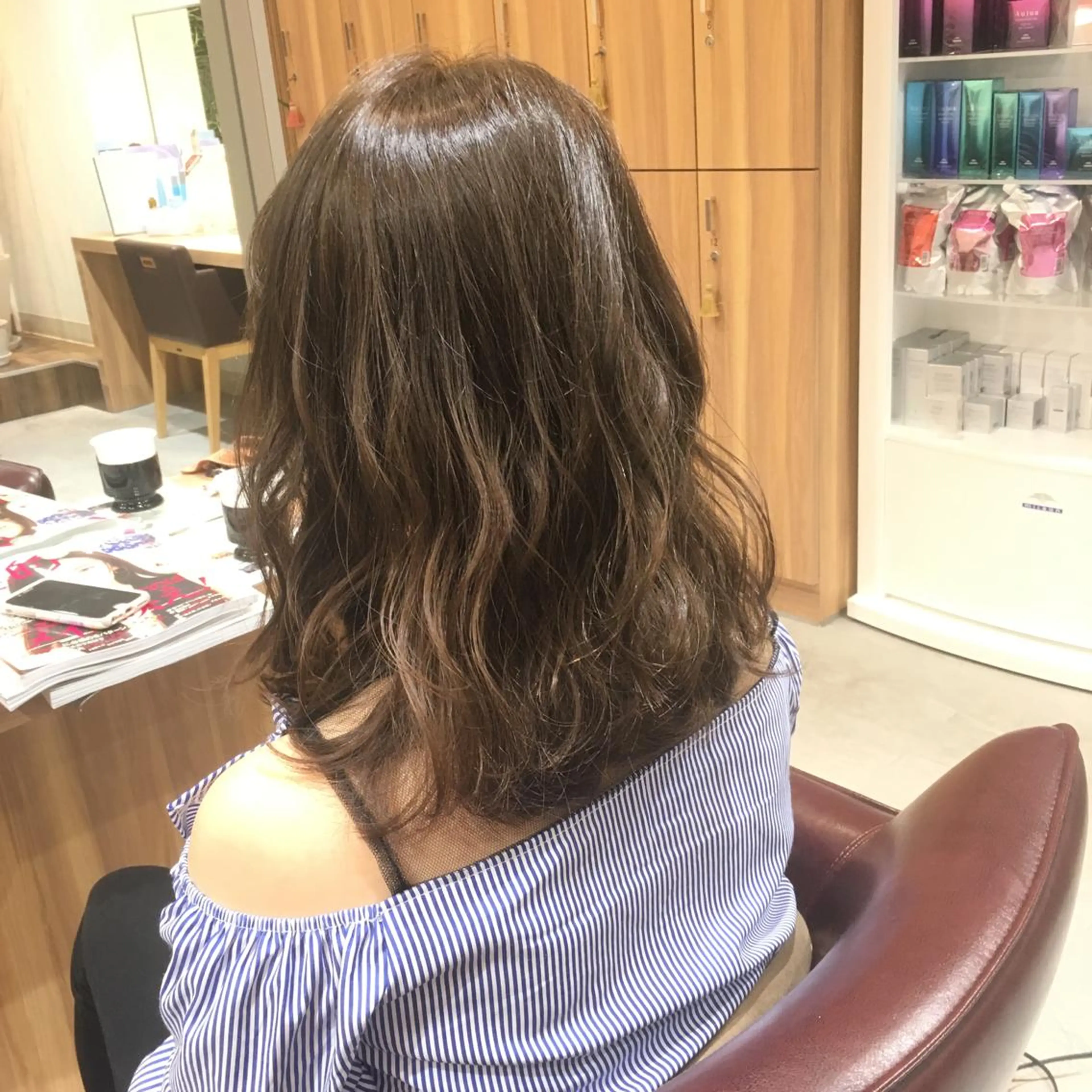 ミディアム 城領 直輝のヘアスタイル