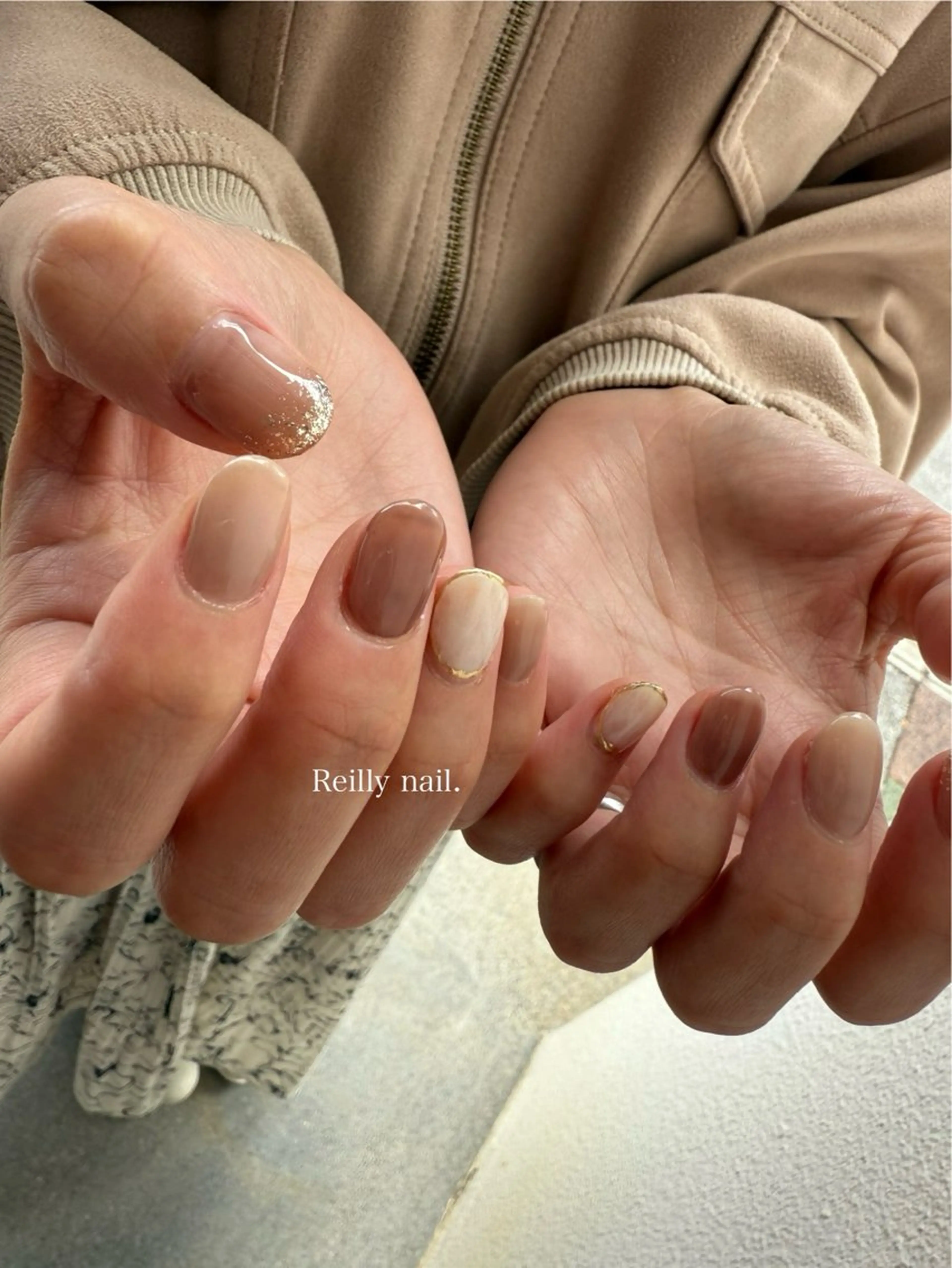 ネイル クリアネイル フラッシュネイル フレンチネイル ジェルネイル グラデーション Reillynail みさきのネイルデザイン
