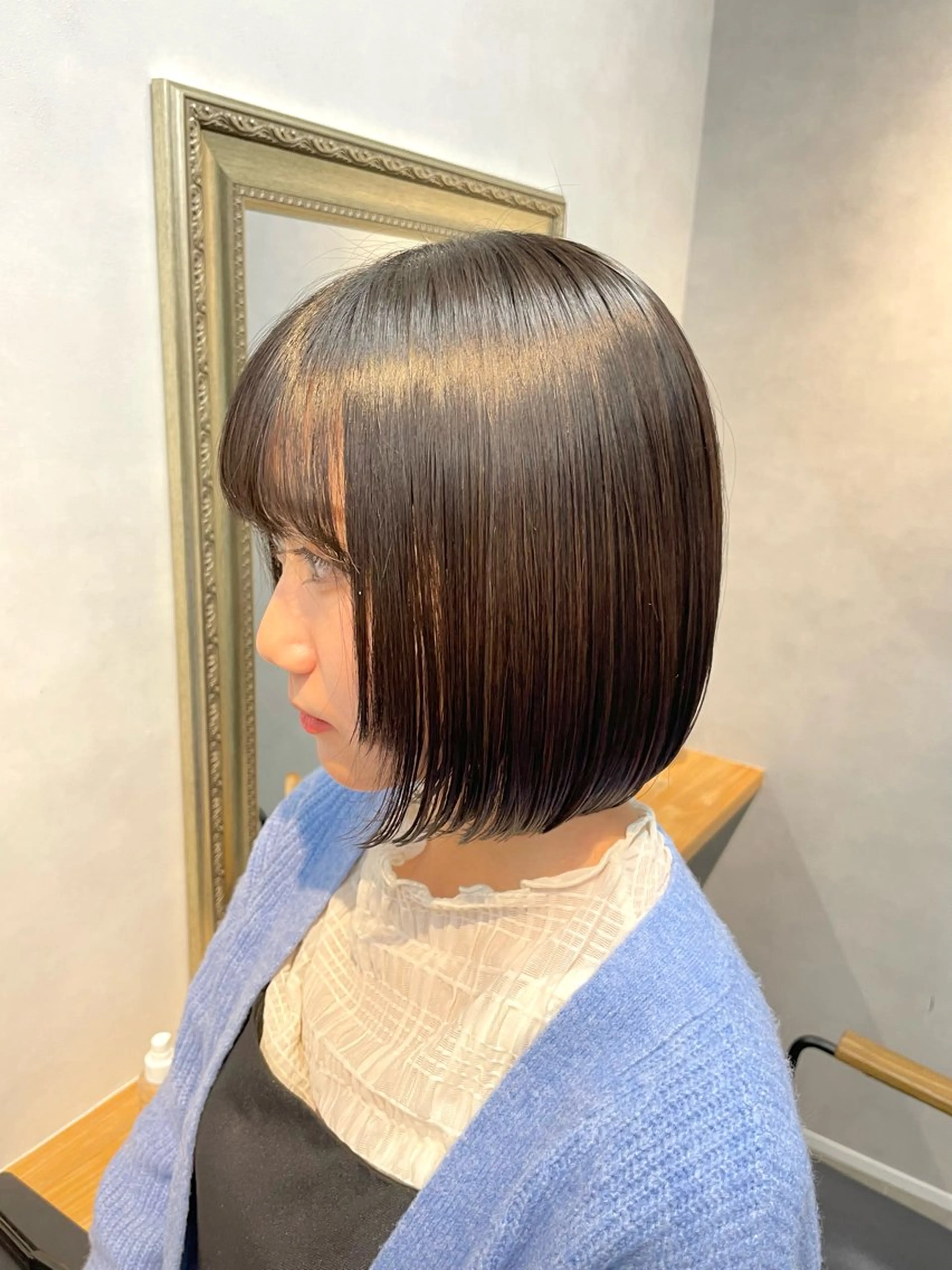 【✨期間限定!✨】ボブカット+カラー+内部補修5stepトリートメント🌈☘️炭酸泉シャンプー✨🌈の写真