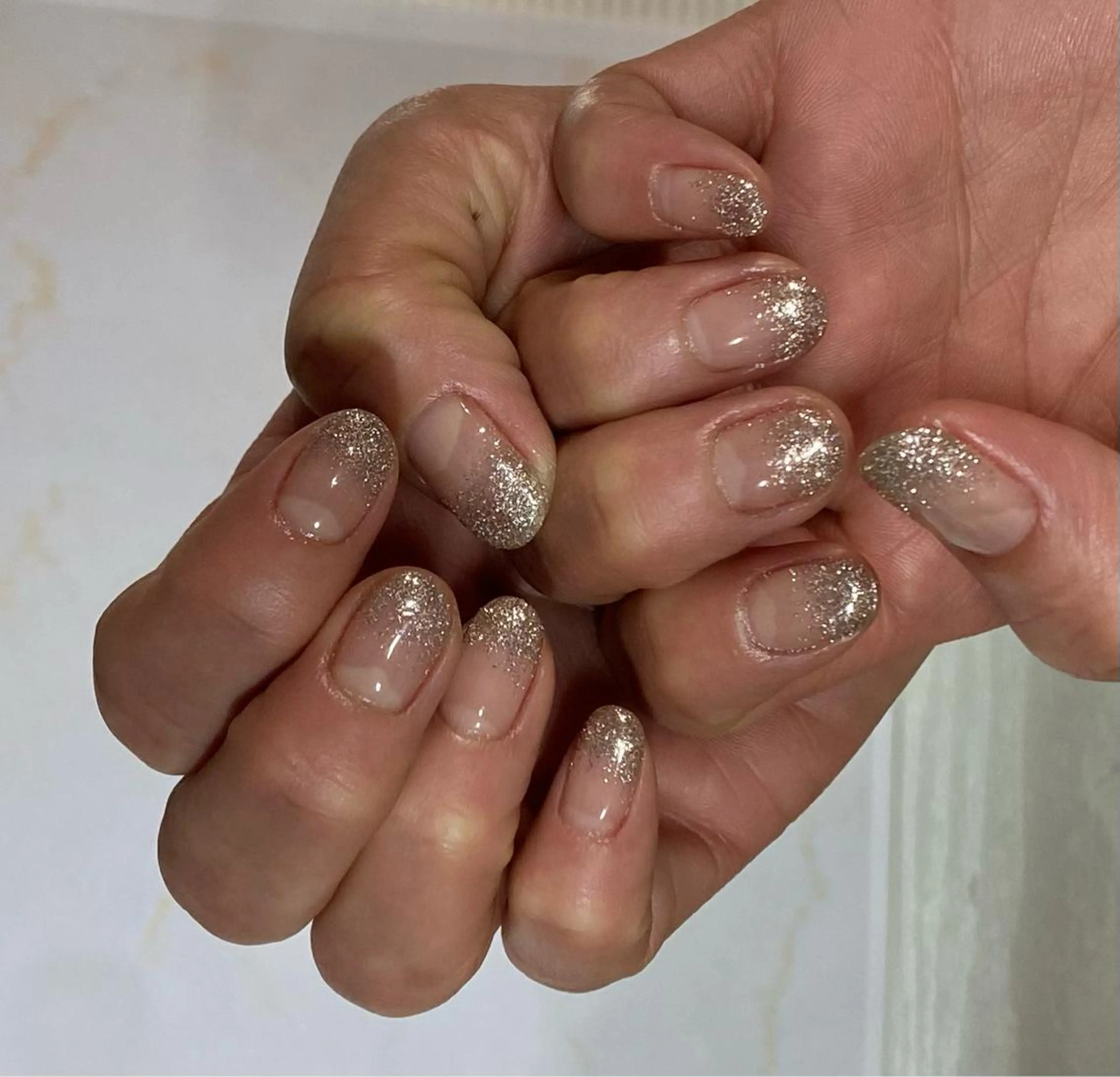 ネイル グラデーション キラキラネイル ラメ(グリッター) ラメグラデーション AlohaKapi Kazueのネイルデザイン