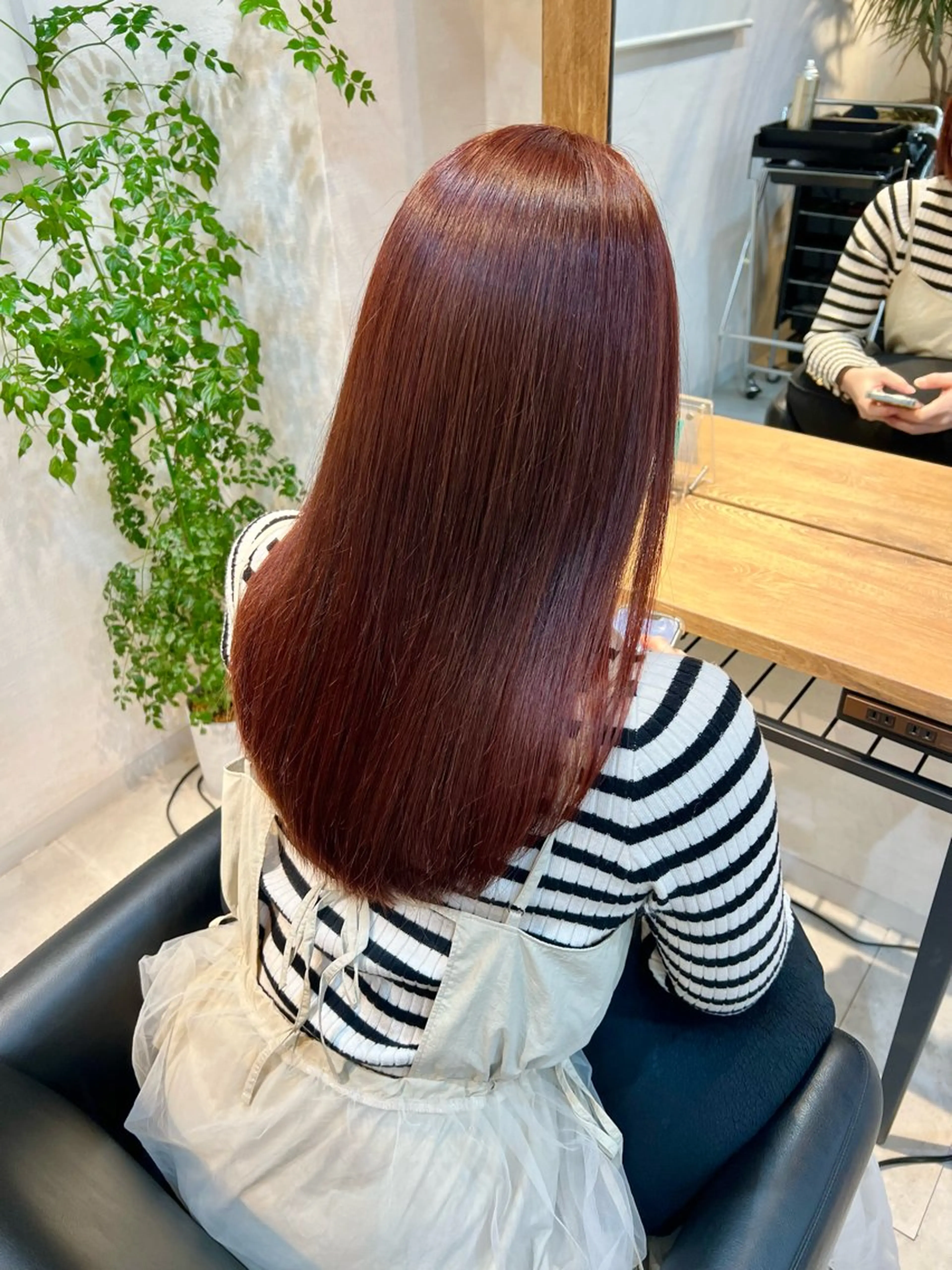 ロング カラー ブリーチ 透明感カラー ダブルカラー ブリーチなしカラー レッドカラー 透明感カラー/艶髪 🌷ちばなお🌷のヘアスタイル