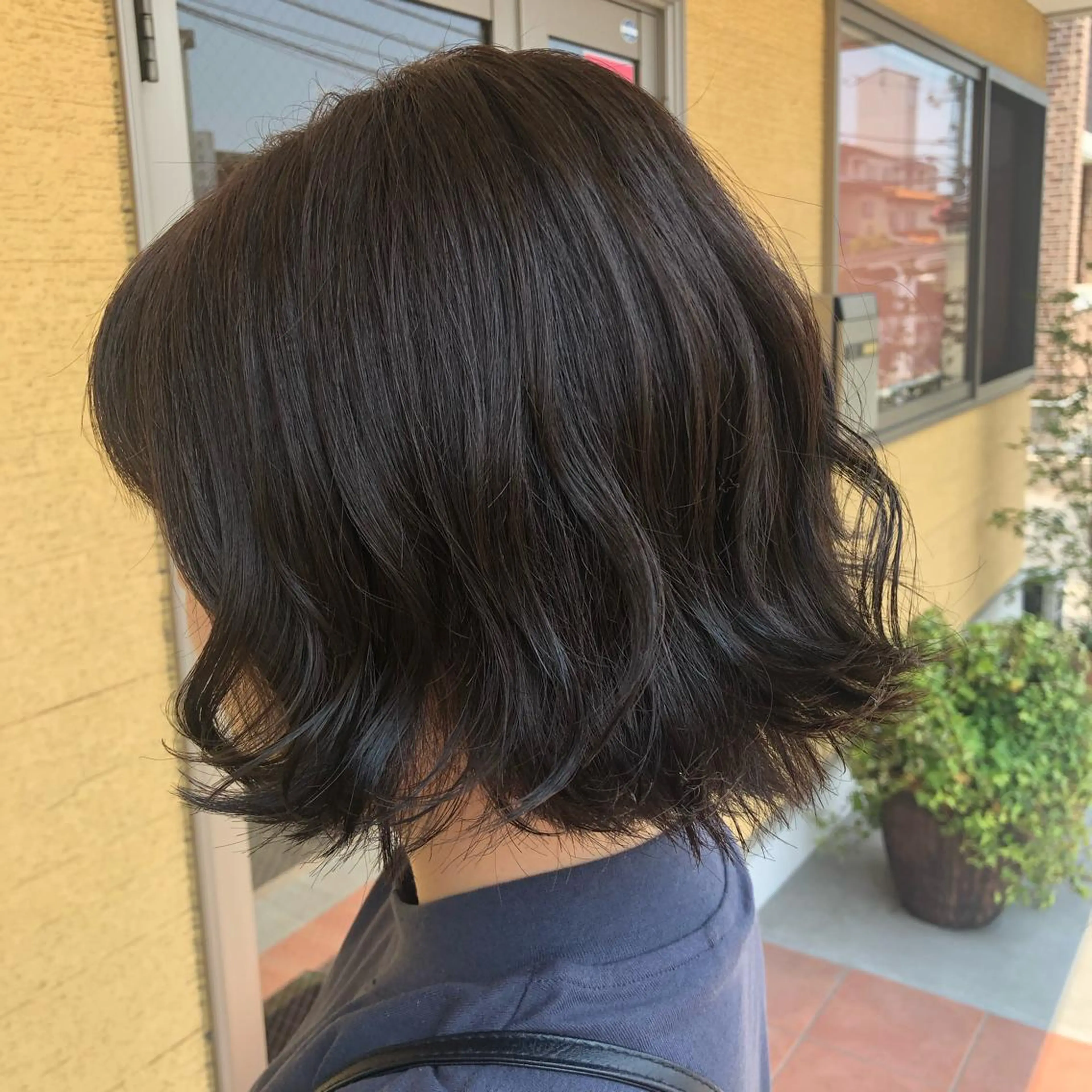 ミディアム カラー ブルーカラー ブルージュ パープルカラー ☁️Stylist Karin☁️のヘアスタイル