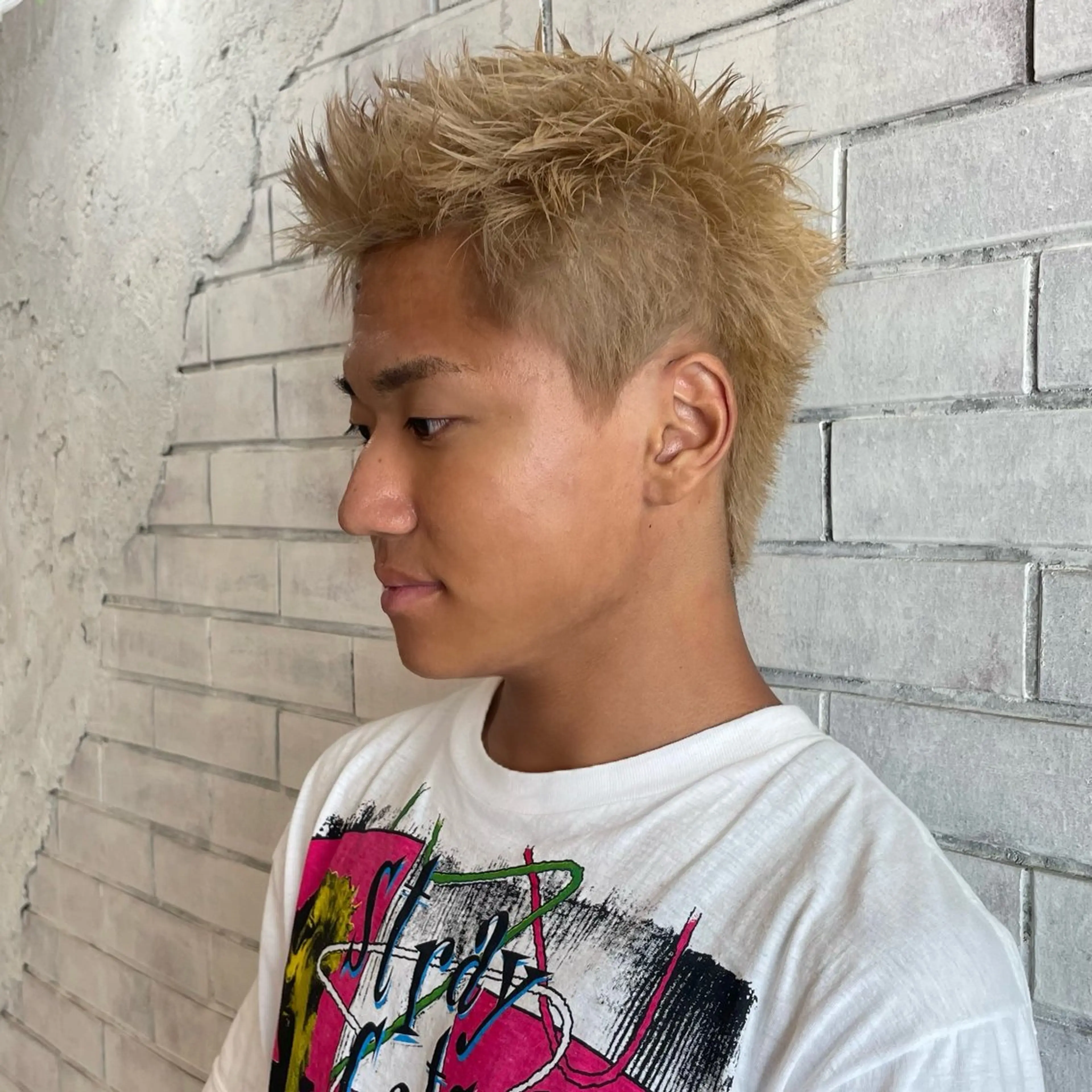 ショート カラー メンズ スパイキーショート ショートヘア ✂︎メンズ特化千葉 パーマ優希のヘアスタイル