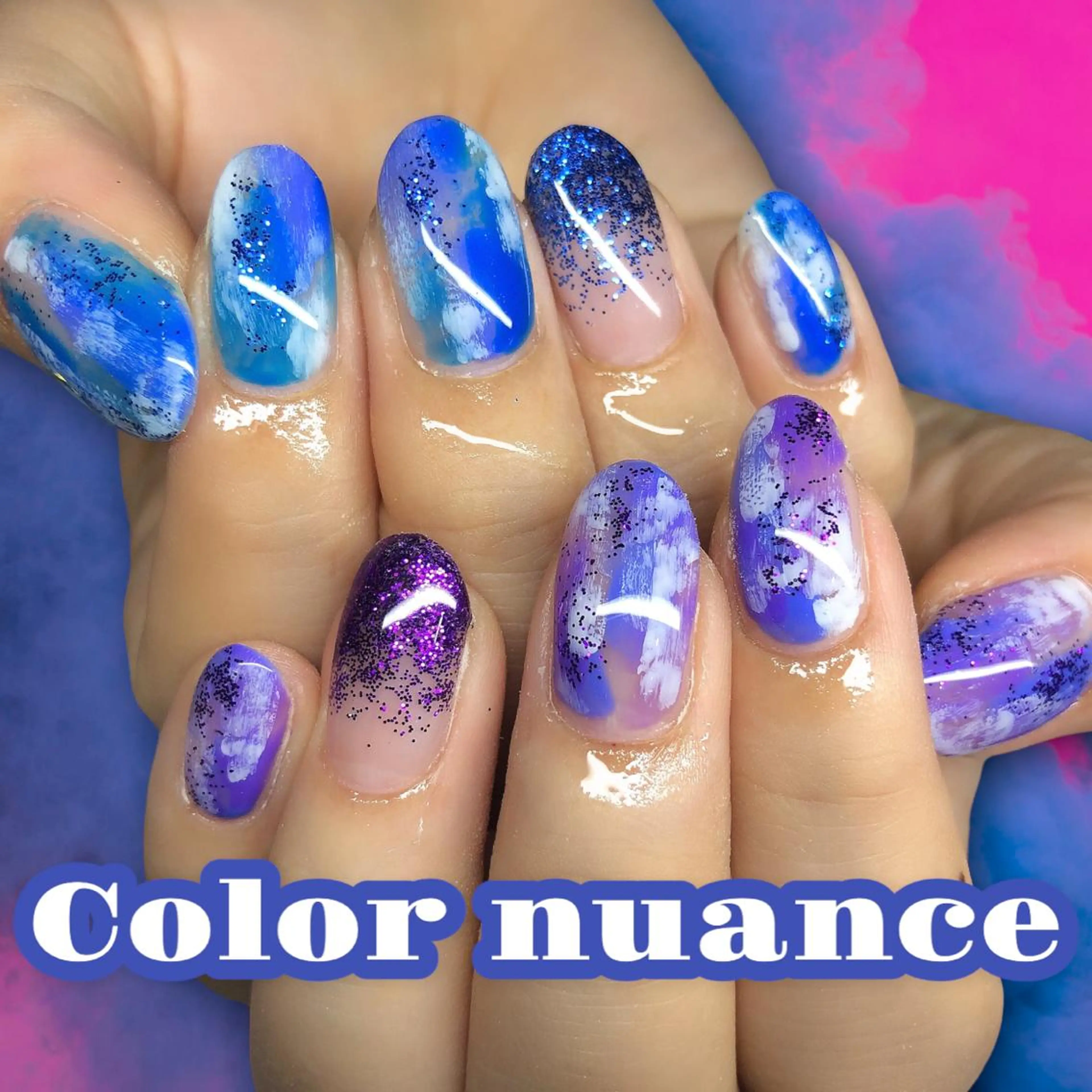 ネイル ニュアンスネイル ハンドネイル 【Yappy🌈】 💖P-tanaのネイルデザイン