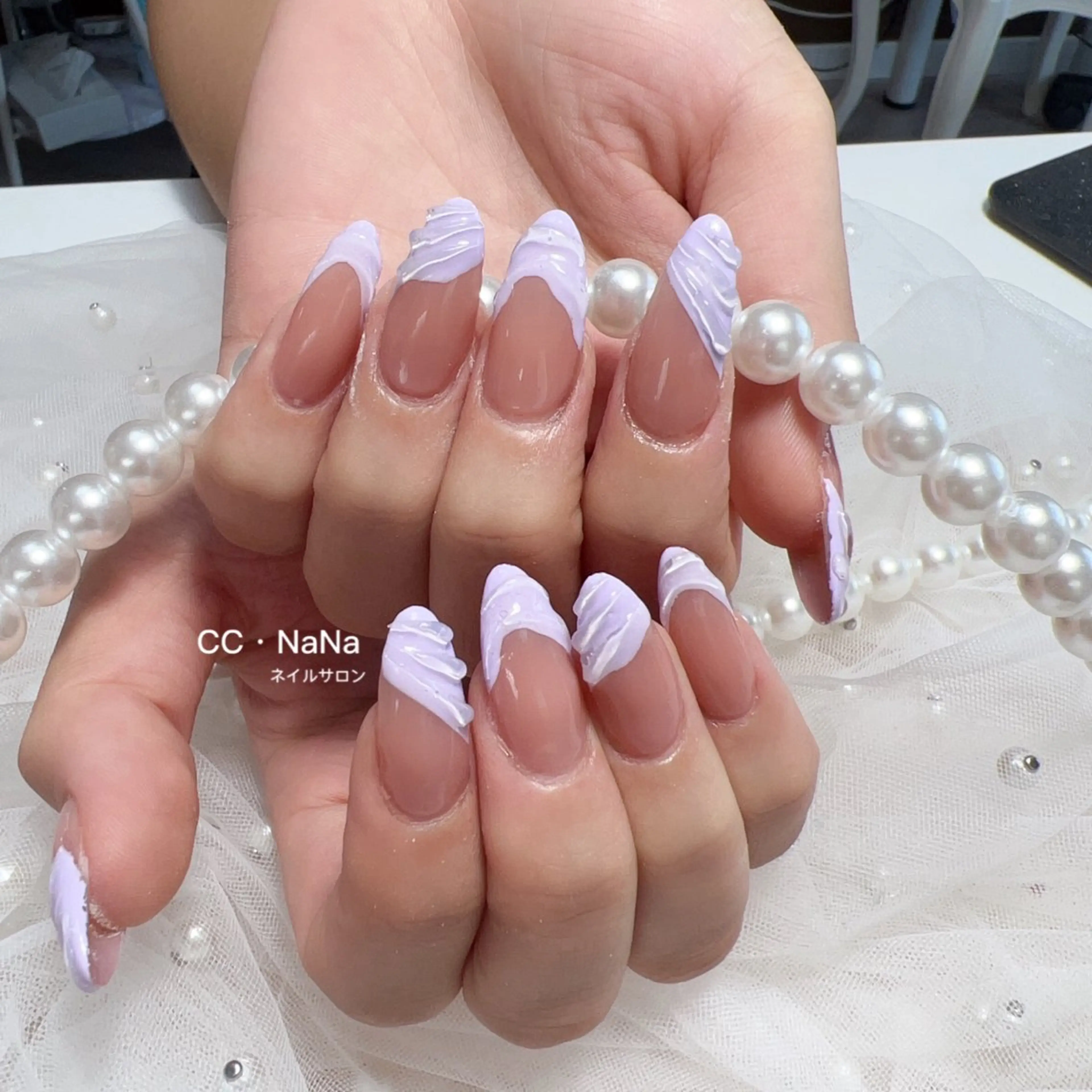 ネイル ゴールド スカルプネイル ハンドネイル CCNaNaスカルプ 長さだし専門💎Yoのネイルデザイン