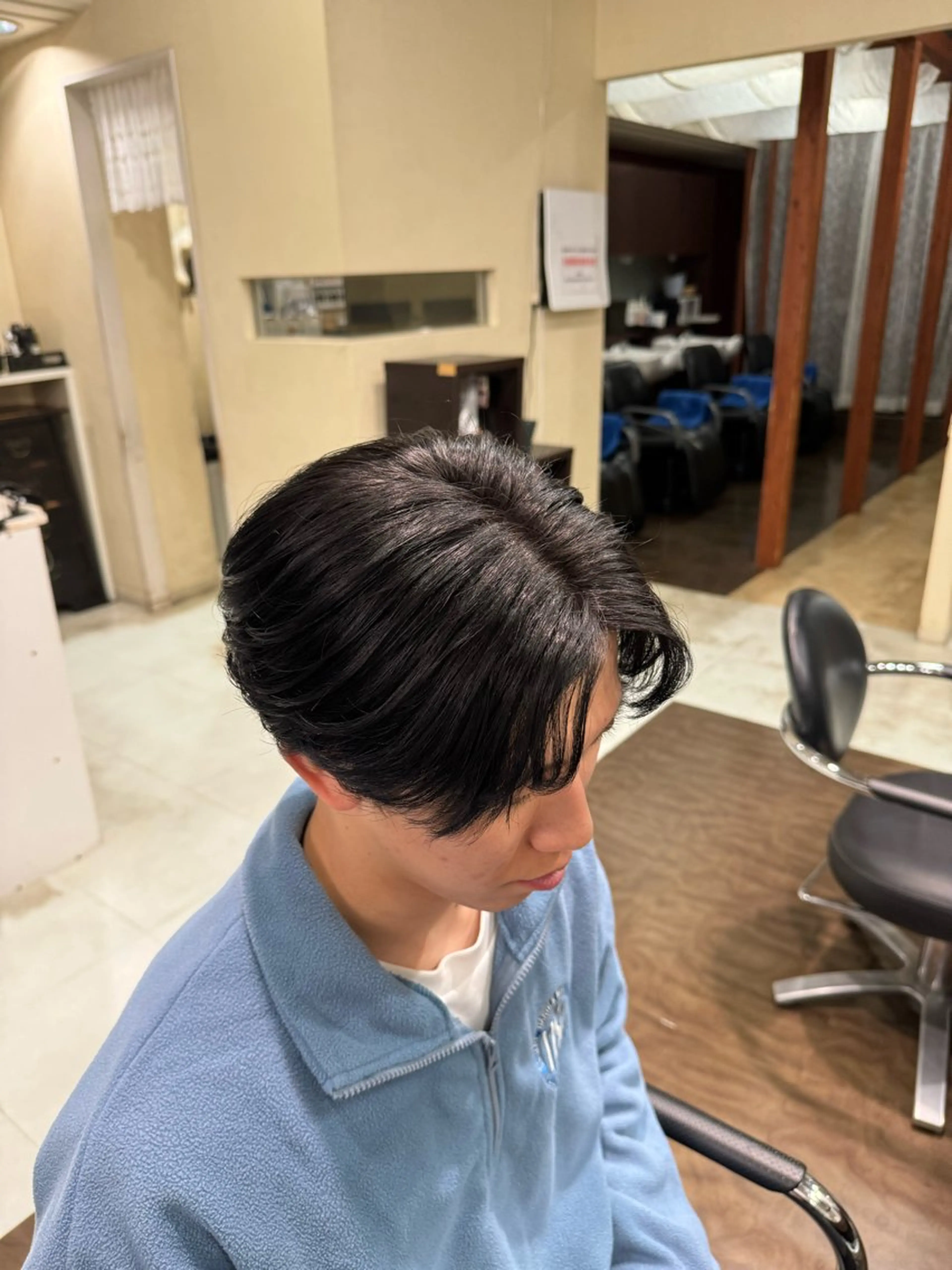 ショート メンズ メンズストレート⭐️ 髪質改善カラー⭐️のヘアスタイル