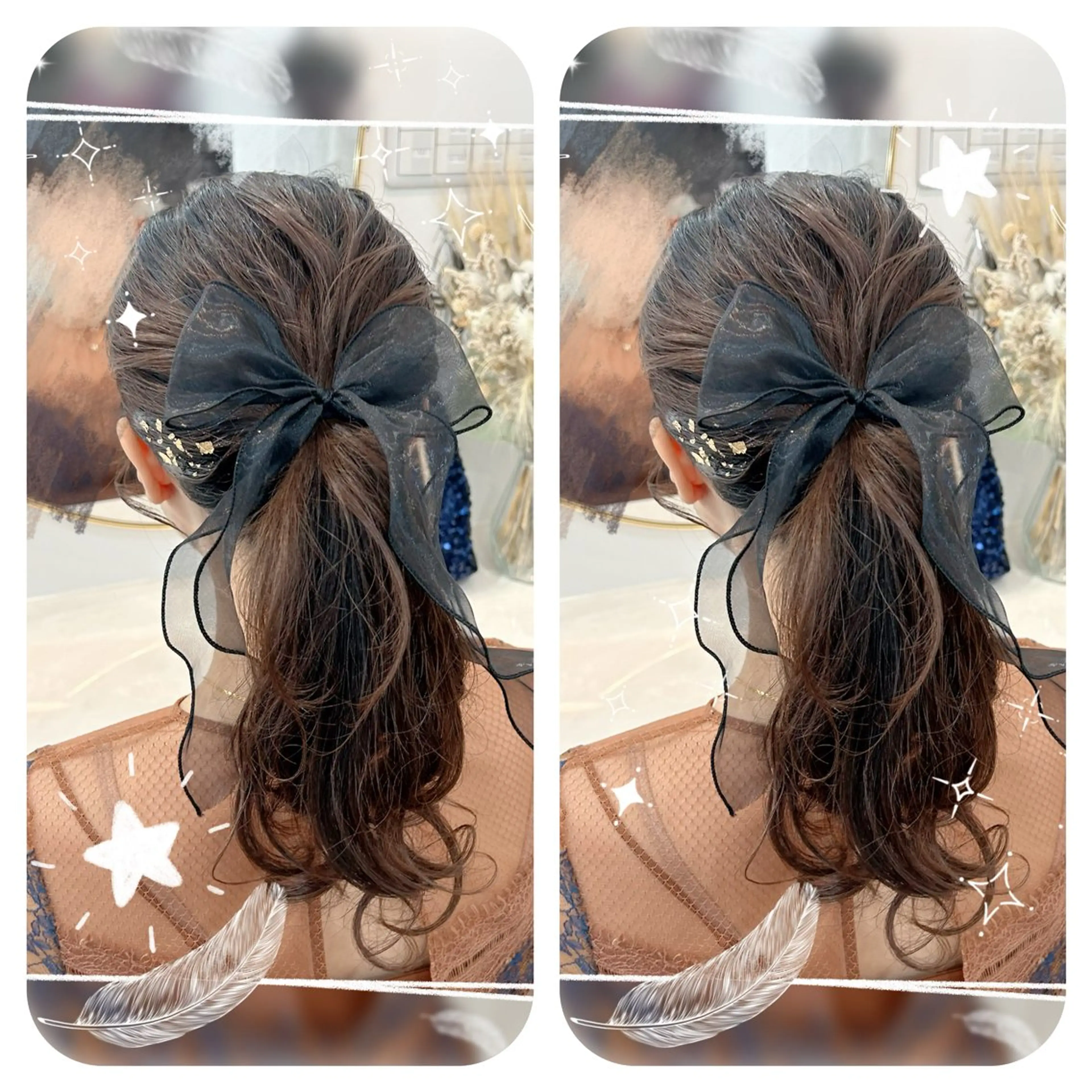 セミロング ヘアアレンジ ヘアセット 🫧そあん🫧大宮 カットモデル様募集中のヘアスタイル