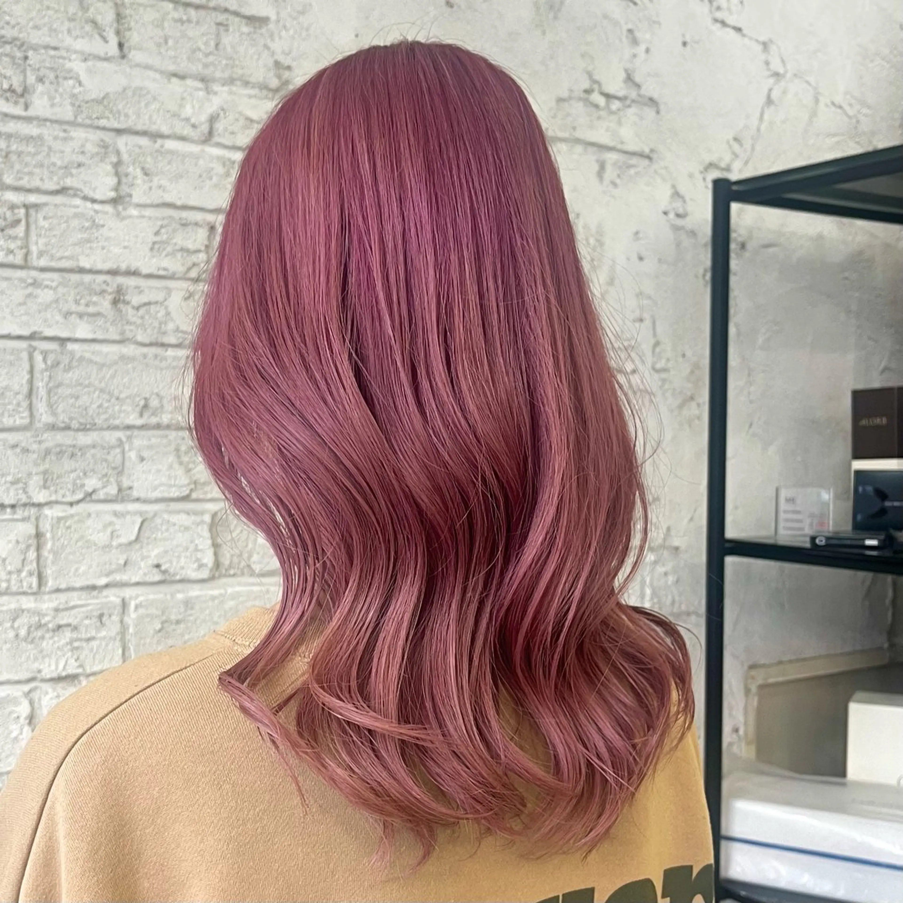 セミロング 艶髪ブリーチカラー 💗manaka💗のヘアスタイル