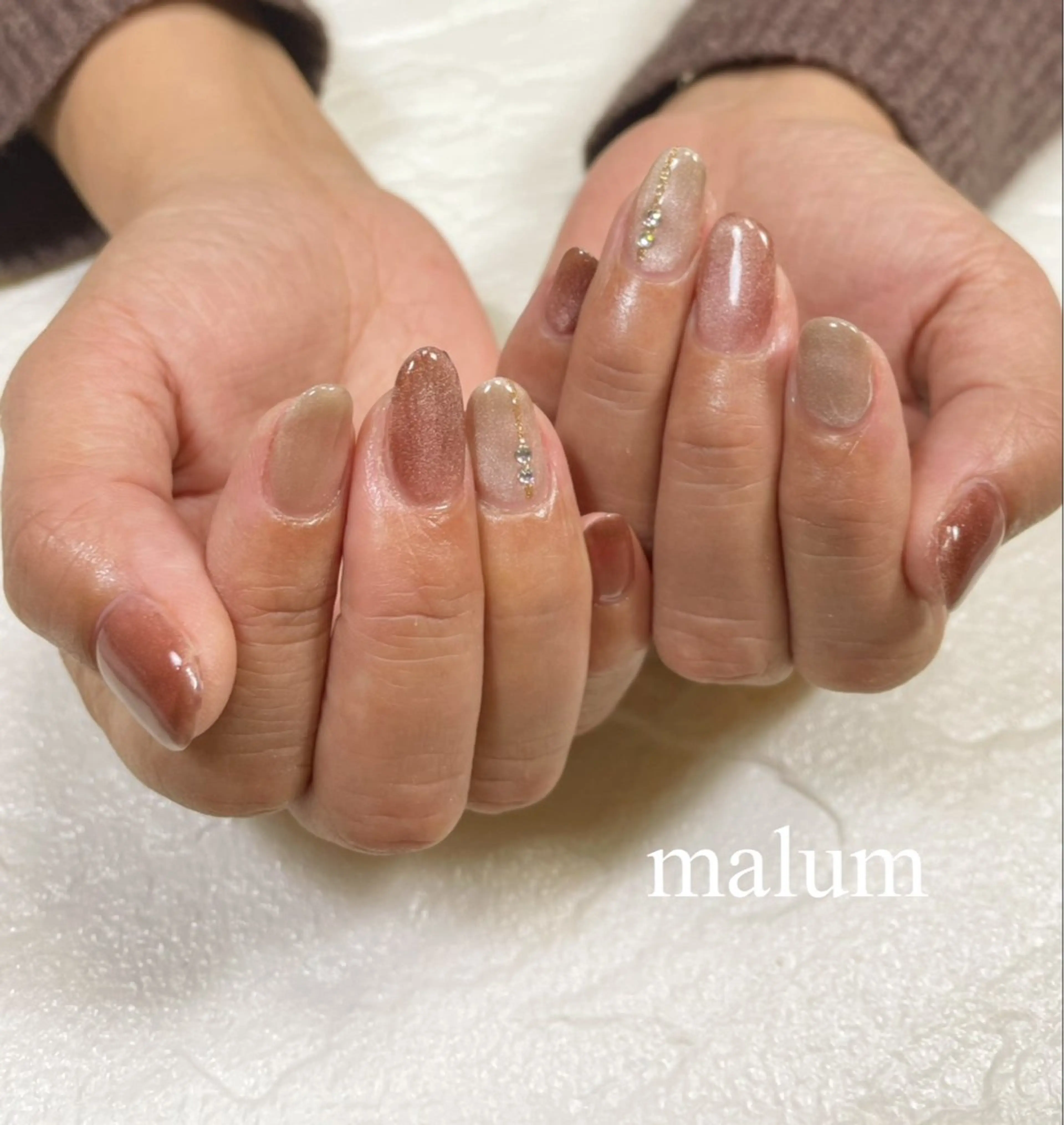ネイル ハンドネイル malum nailのネイルデザイン