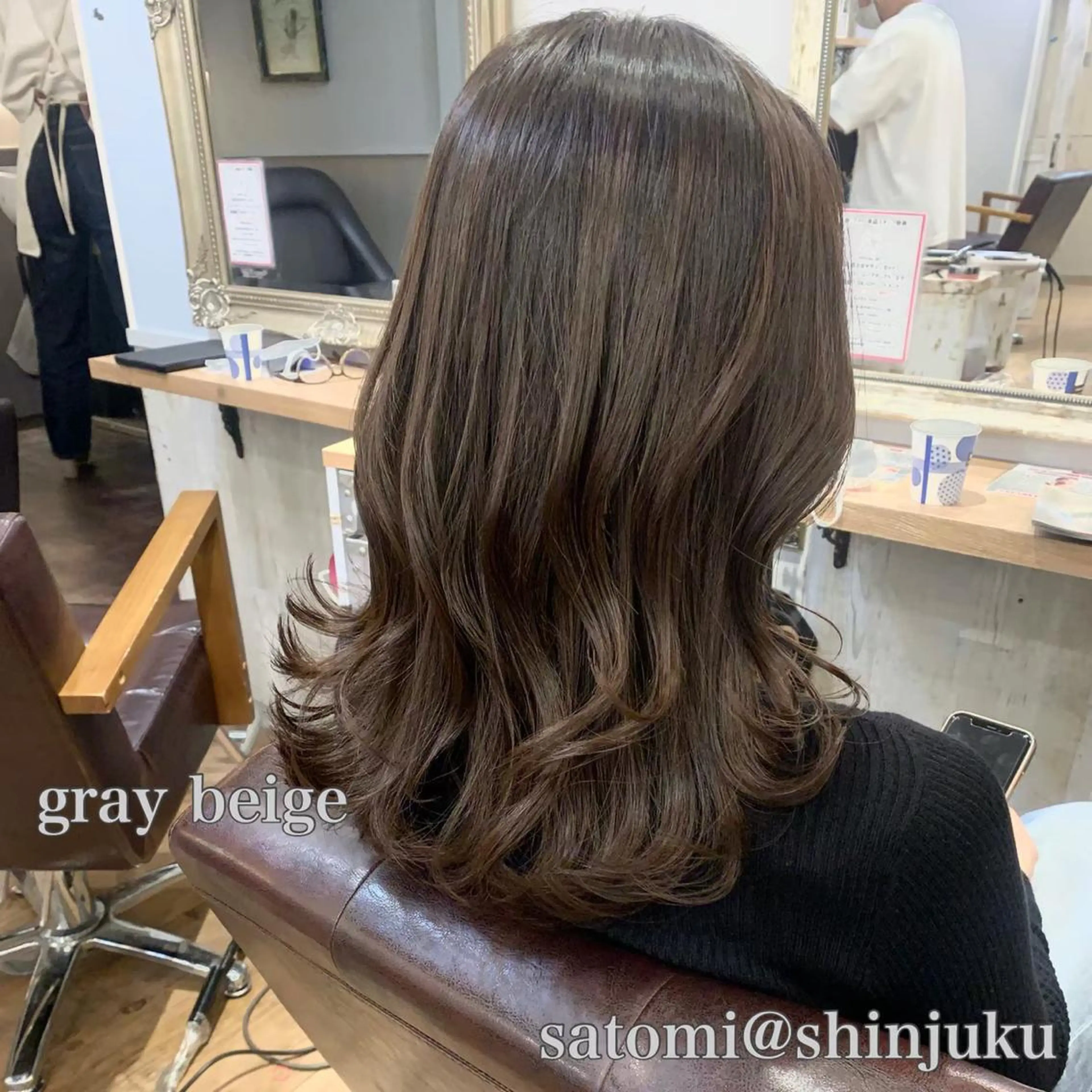 ミディアム カラー パーマ ヘアアレンジ メンズ ワット 原宿のヘアスタイル