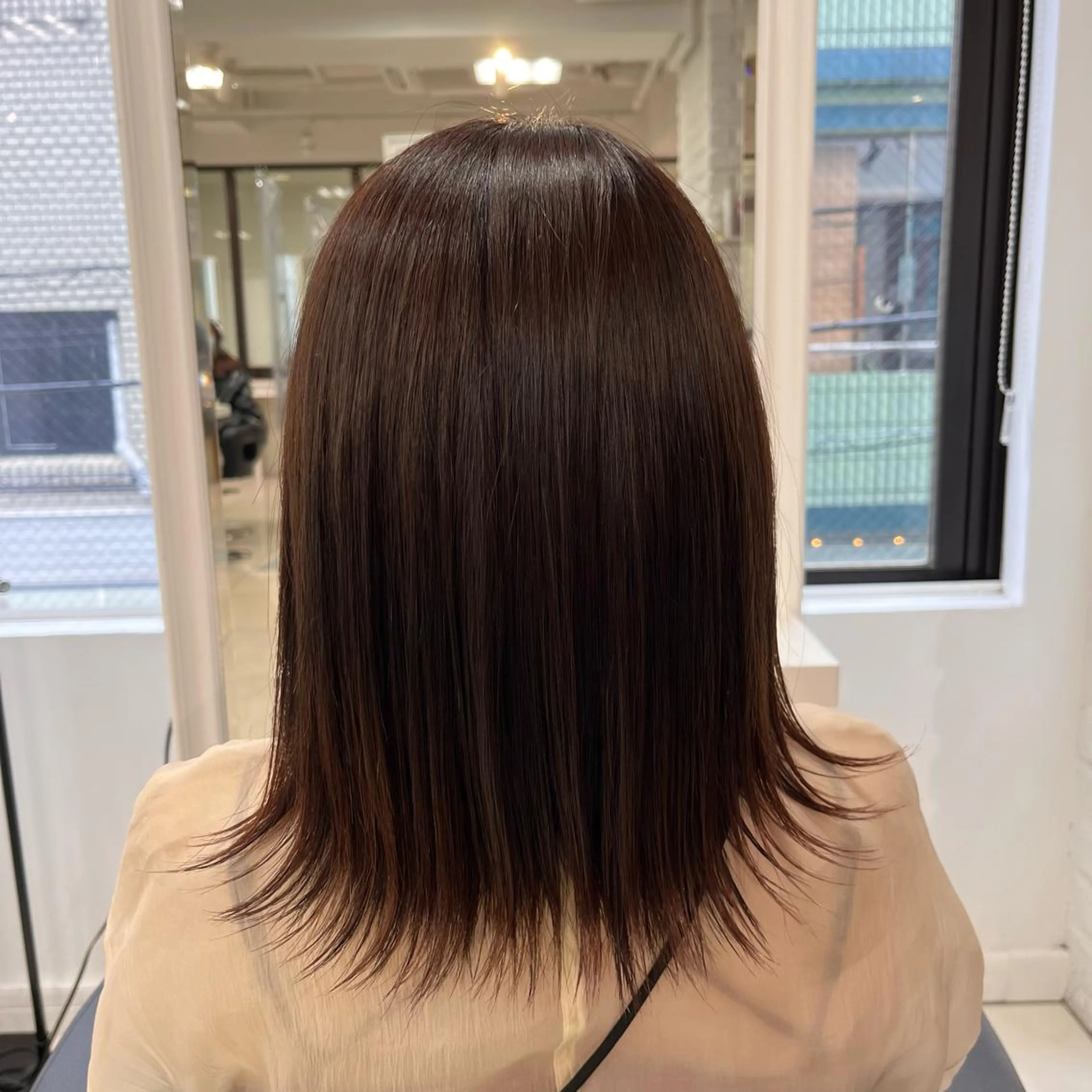 セミロング カラー ブラウンカラー ピンクカラー 【メンズ縮毛矯正/ Ryoka】のヘアスタイル