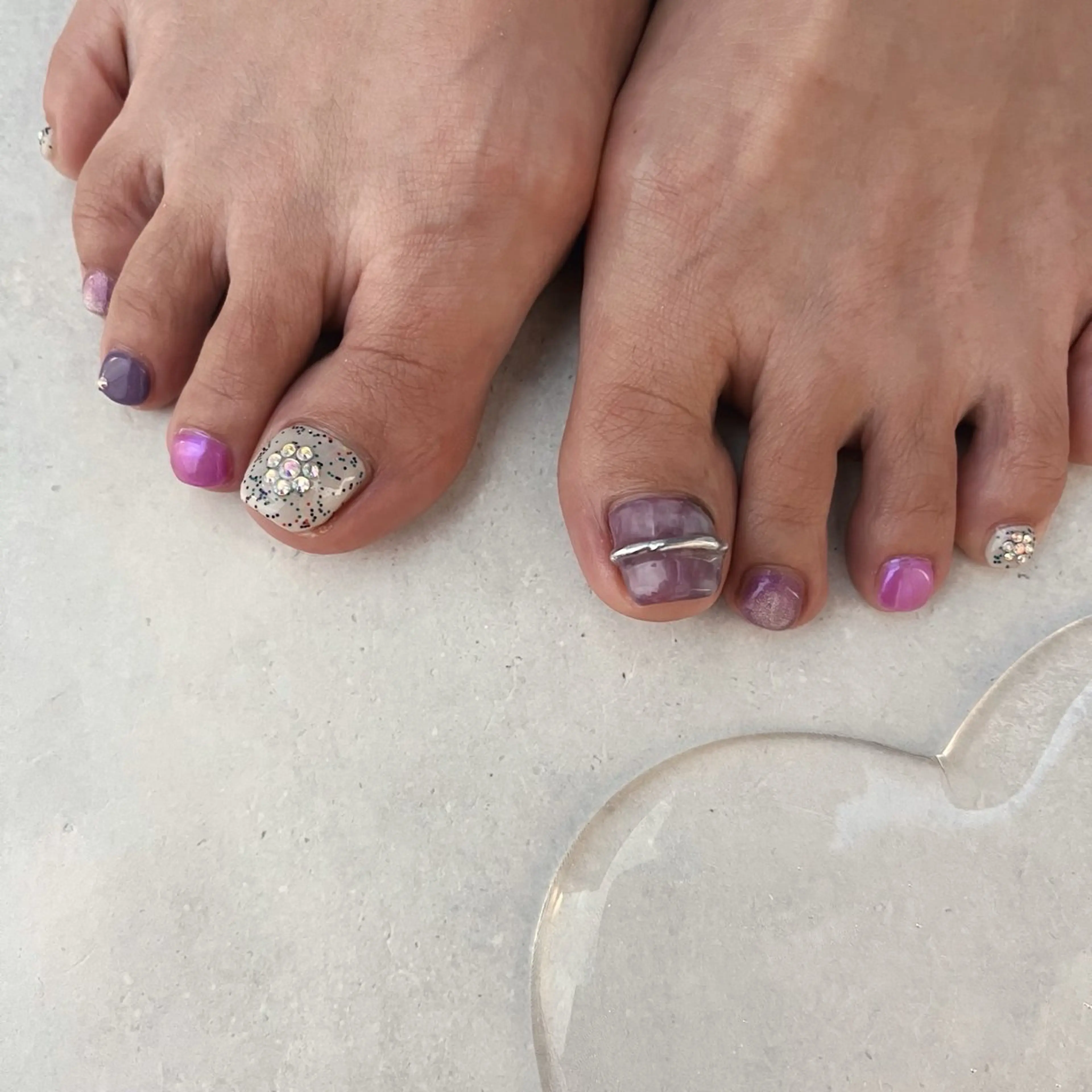 ネイル フットネイル K Aのネイルデザイン