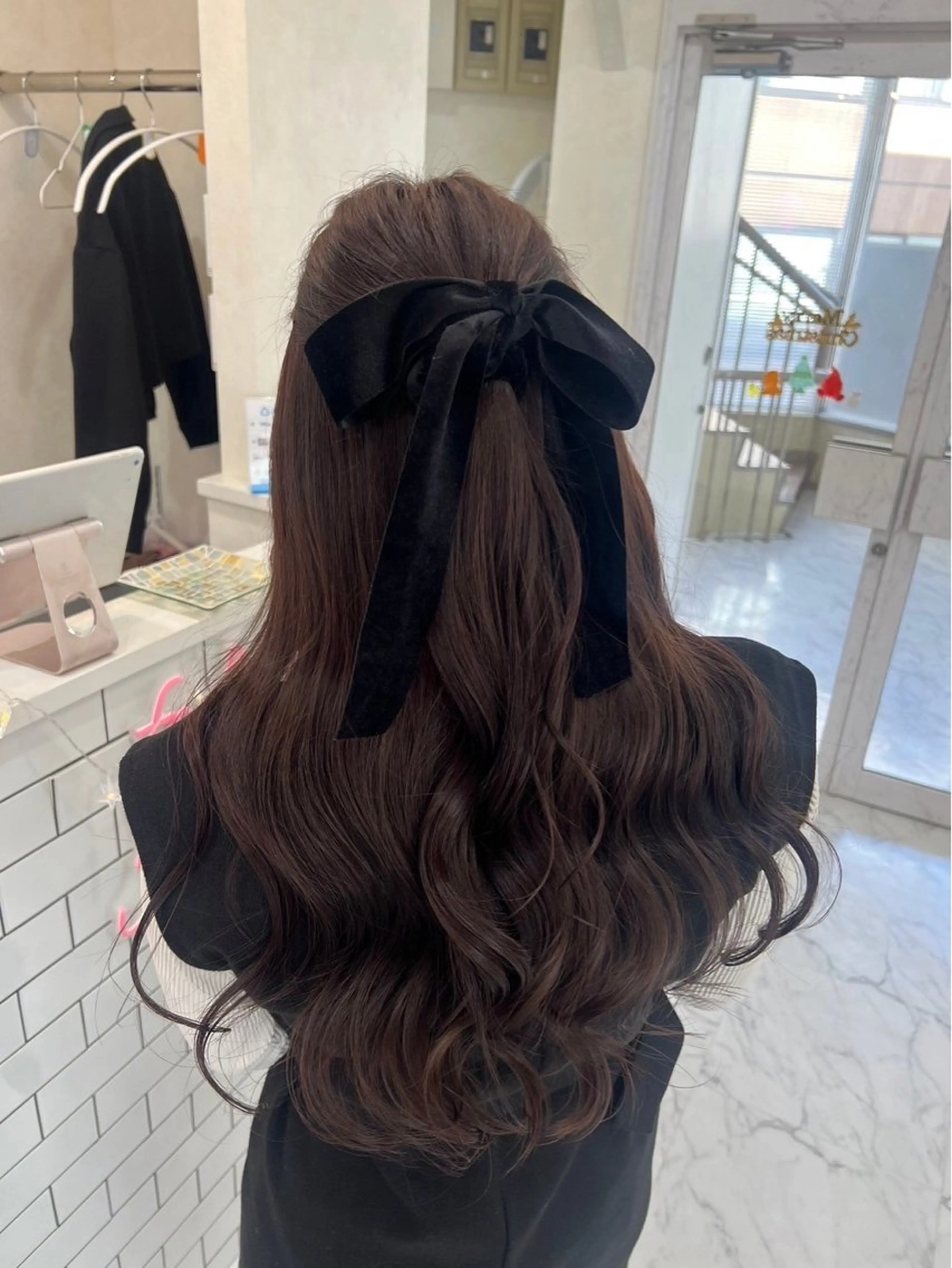 ロング カラー ヘアカラー トリートメント mignon あゆみのヘアスタイル