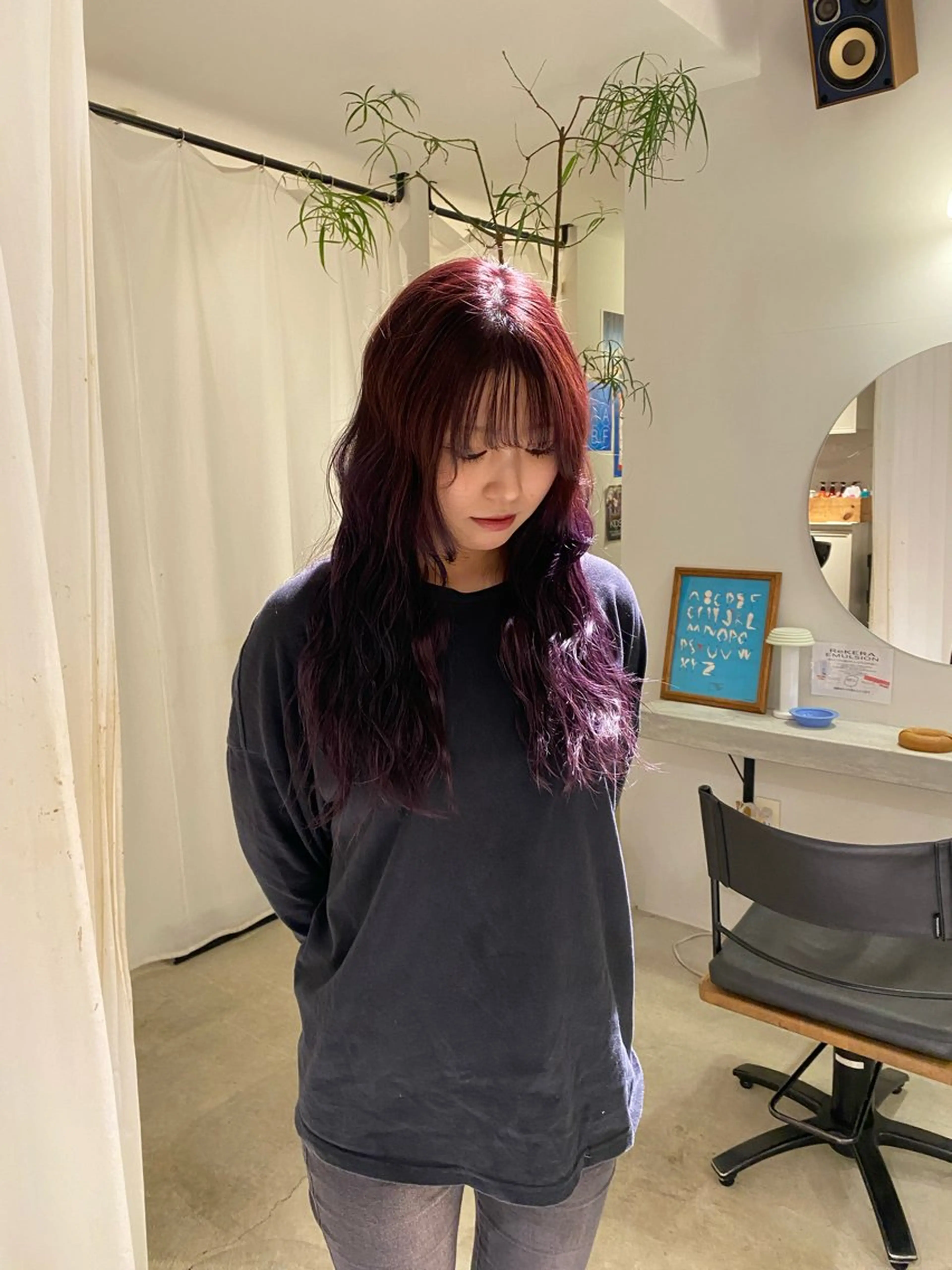 カラー ブリーチ ヘアカラー 愛梨/カラーモデル/ 三重県松阪市のヘアスタイル