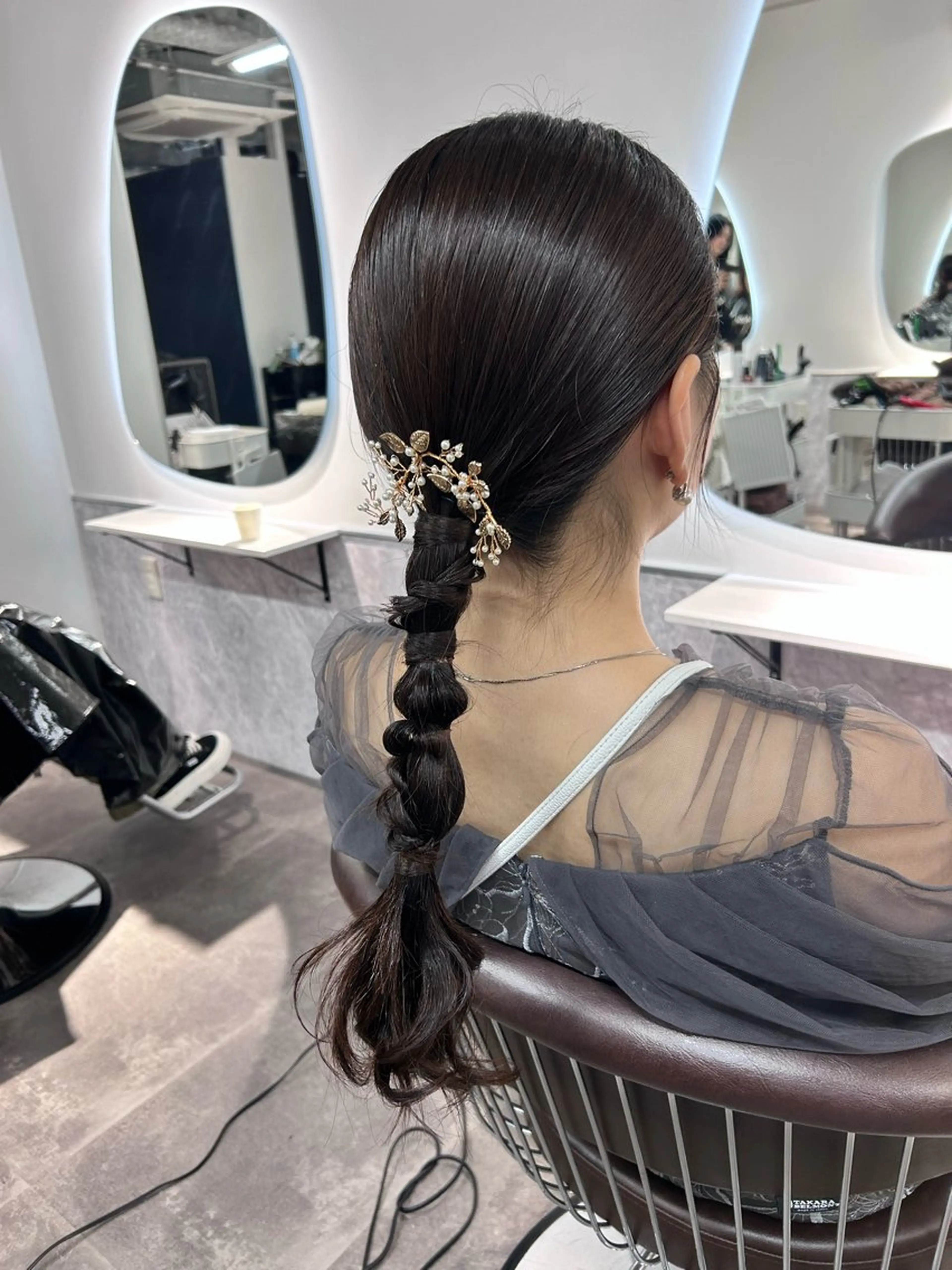 ロング ヘアアレンジ ヘアセット ブリーチ/エクステ/ 新宿/アリルのヘアスタイル