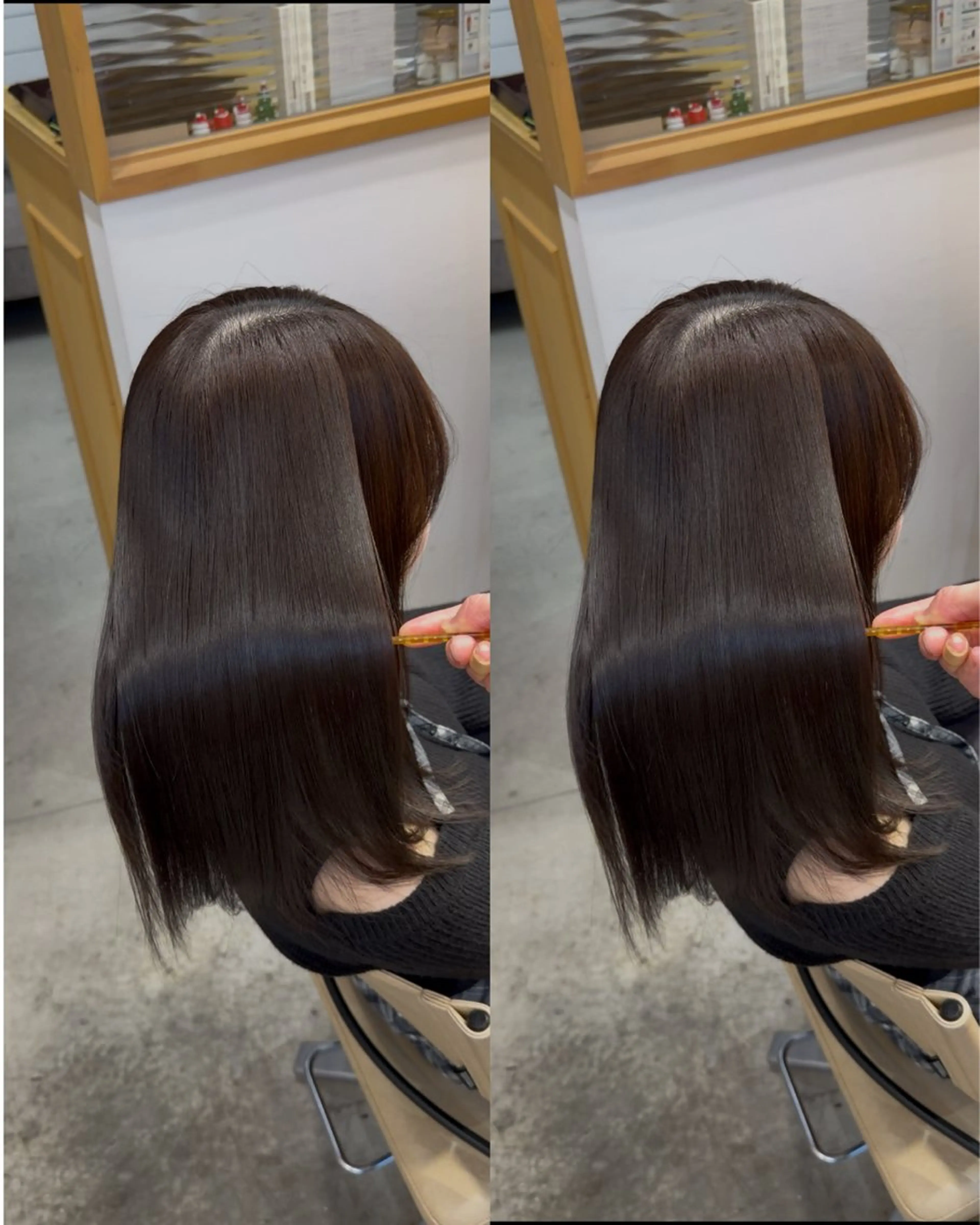 ミディアム カット ヘアカラー トリートメント 恵比寿/艶髪/ 髪質改善特化/フミヤのヘアスタイル