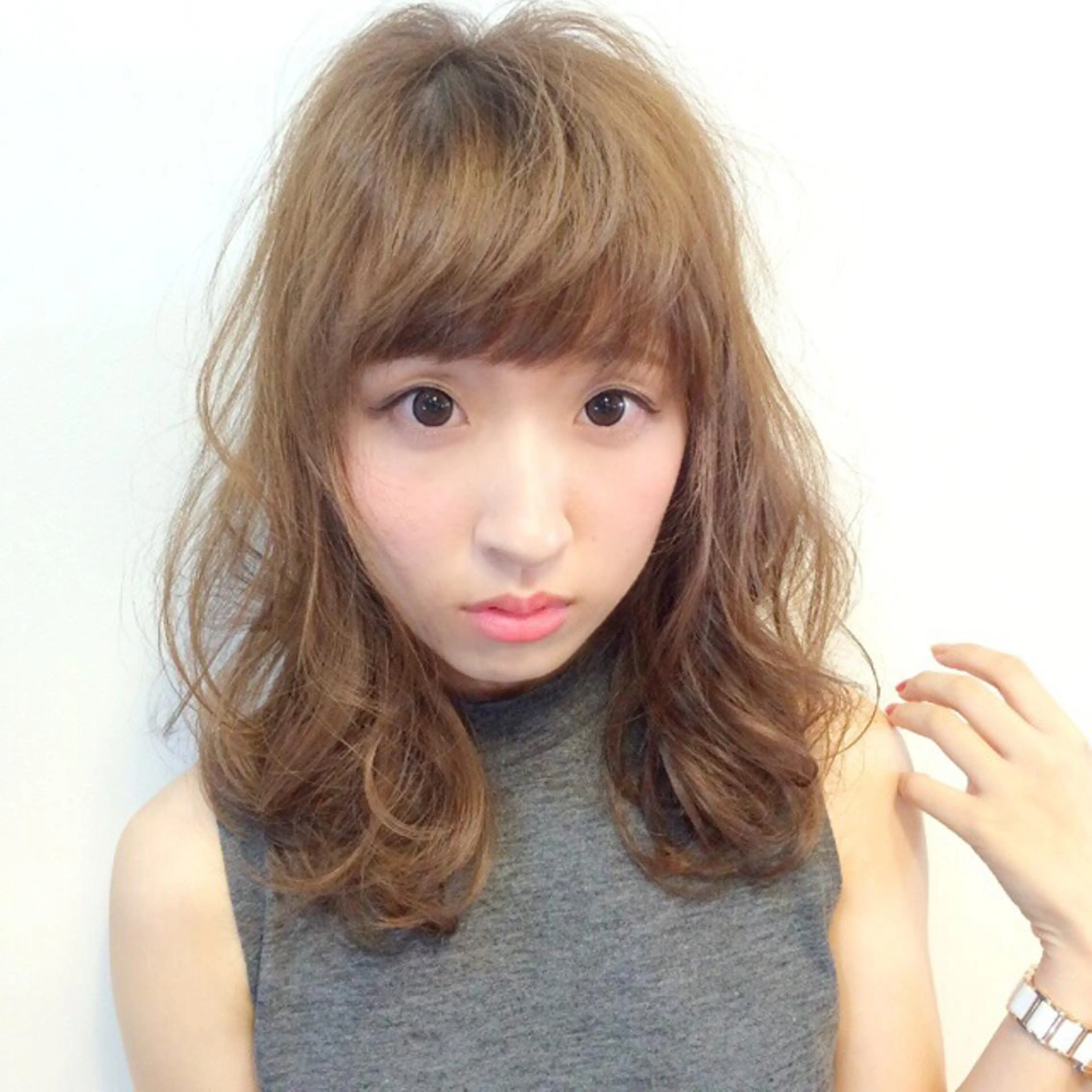 セミロング 横井伴典　矢場町 メンズパーマ/カットのヘアスタイル