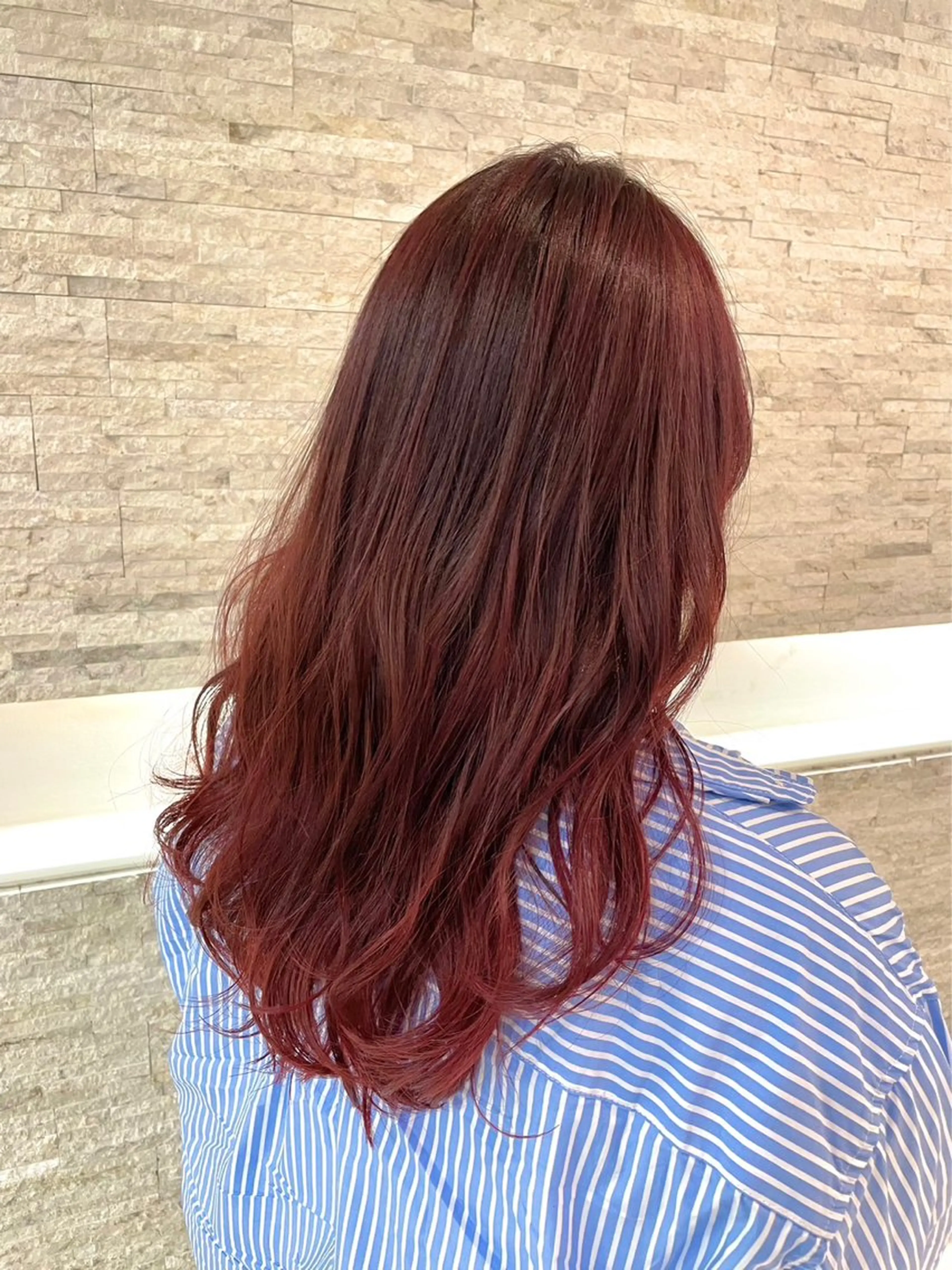 セミロング カラー ☘️上村 ☘️髪質 改善/透明感カラーのヘアスタイル