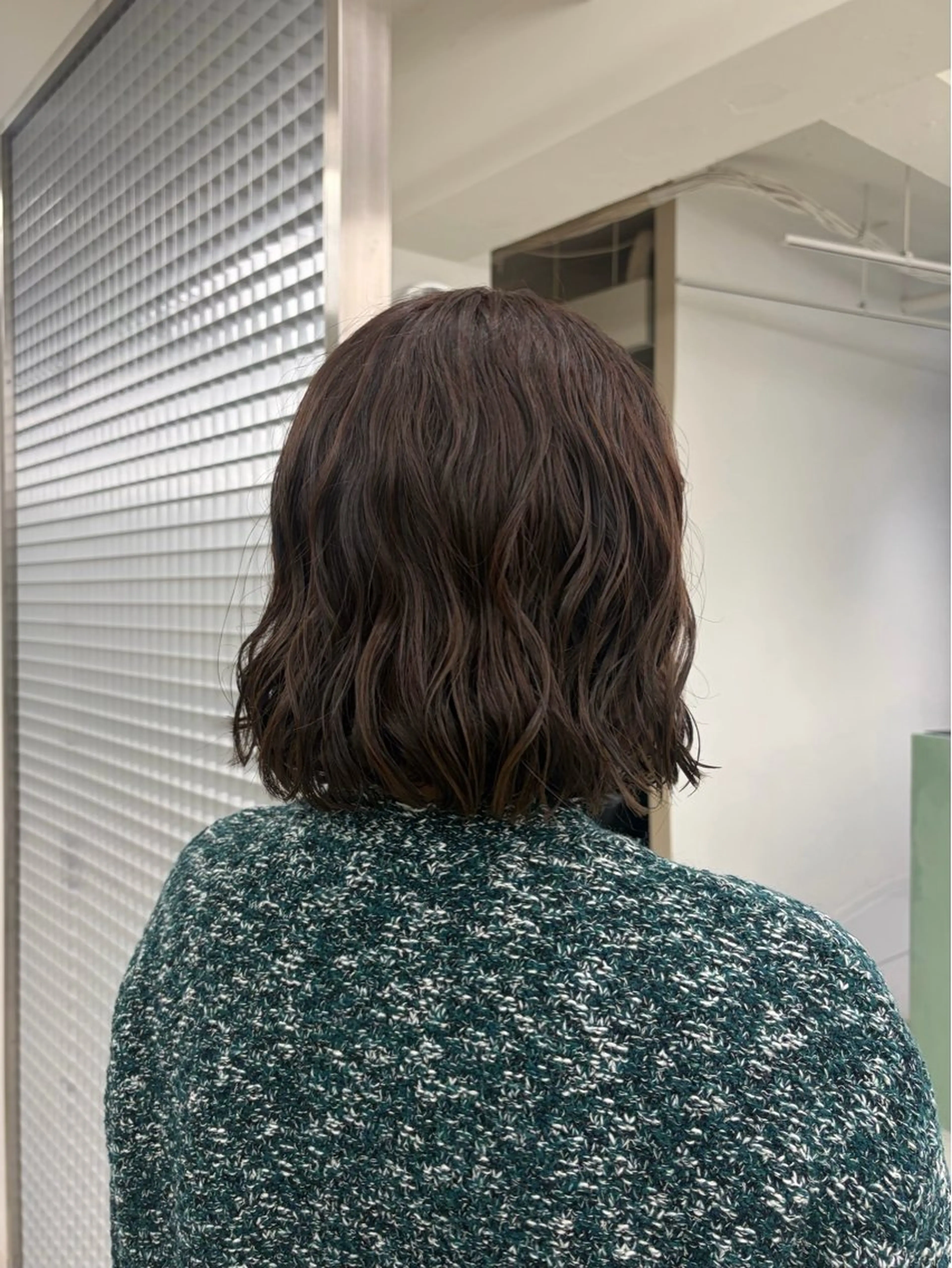 ショート カラー パーマ カット ヘアカラー パーマ ロングパーマ/ボブ/ 表参道/aoba🩵のヘアスタイル