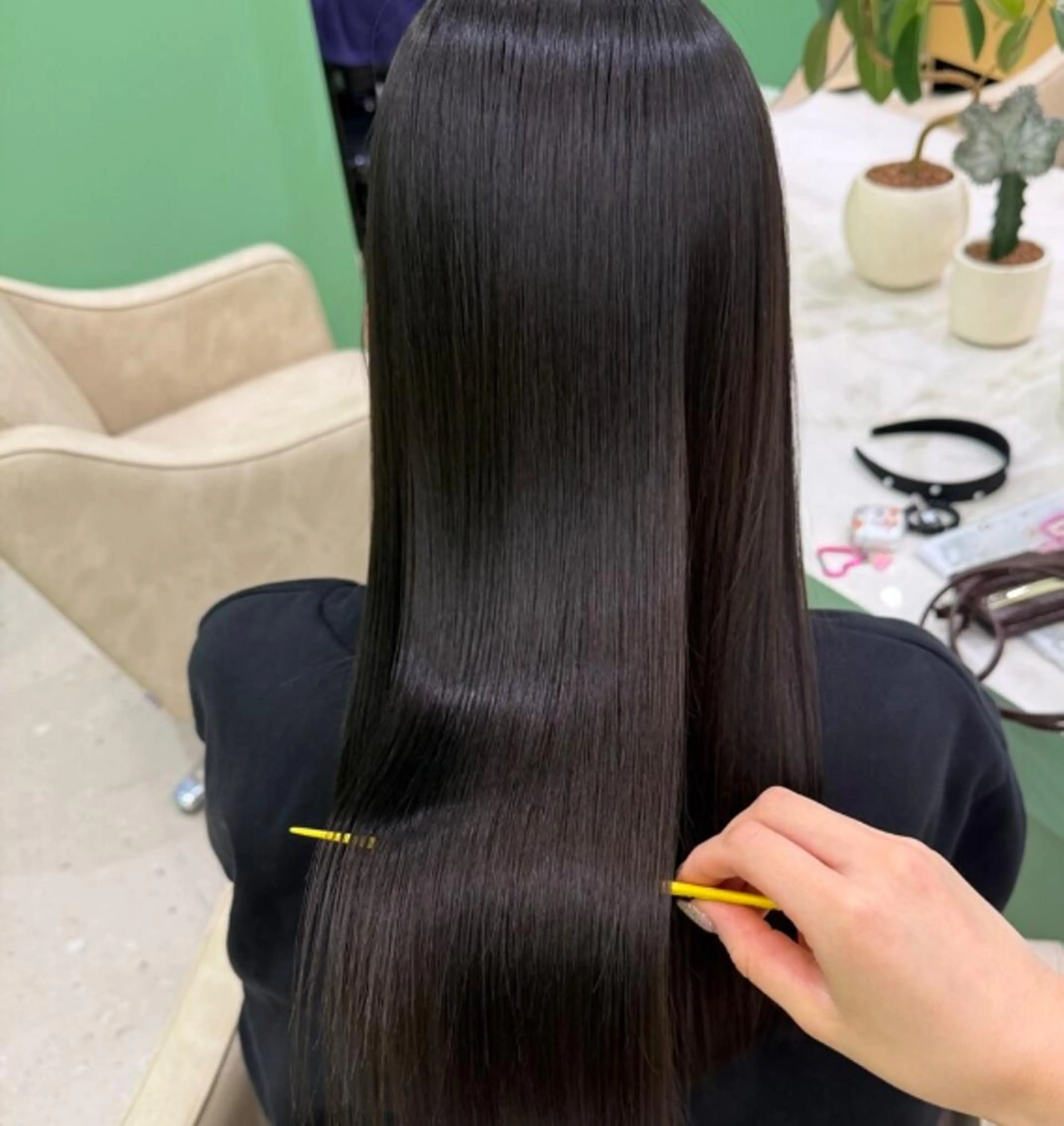 パーマ ロング 縮毛矯正 西梅田/髪質改善特化 さくら🌸のヘアスタイル