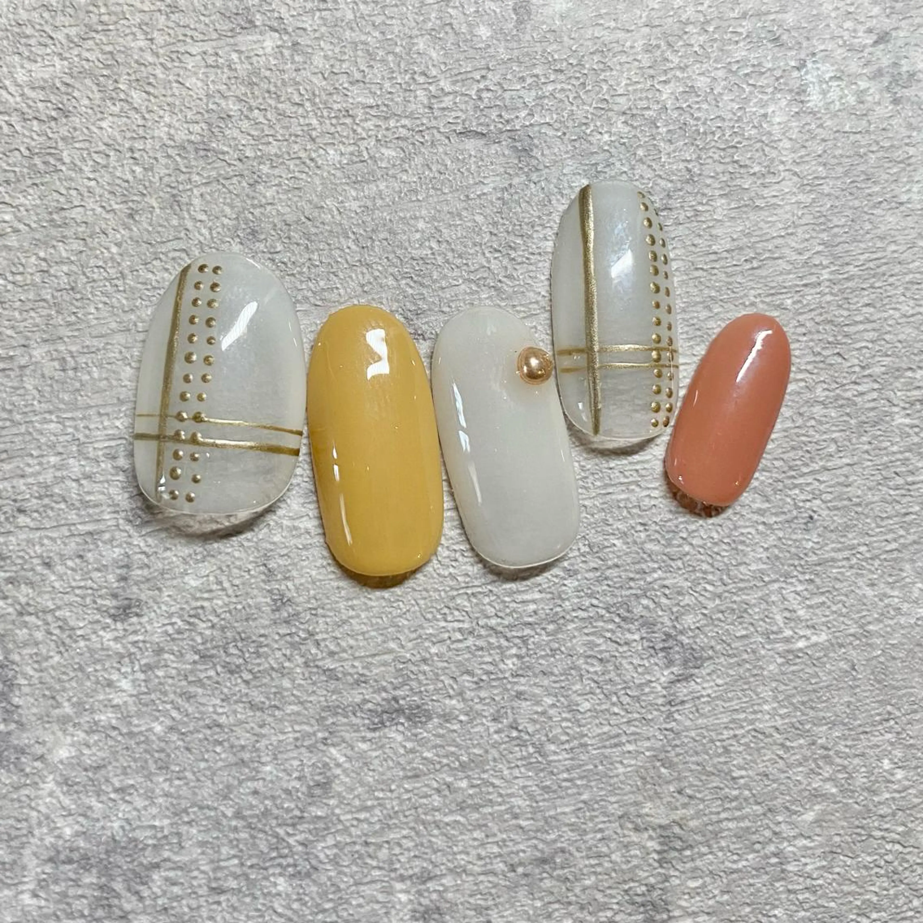 ネイル アートネイル フットネイル ニュアンスネイル 春ネイル 山田 貴子のネイルデザイン