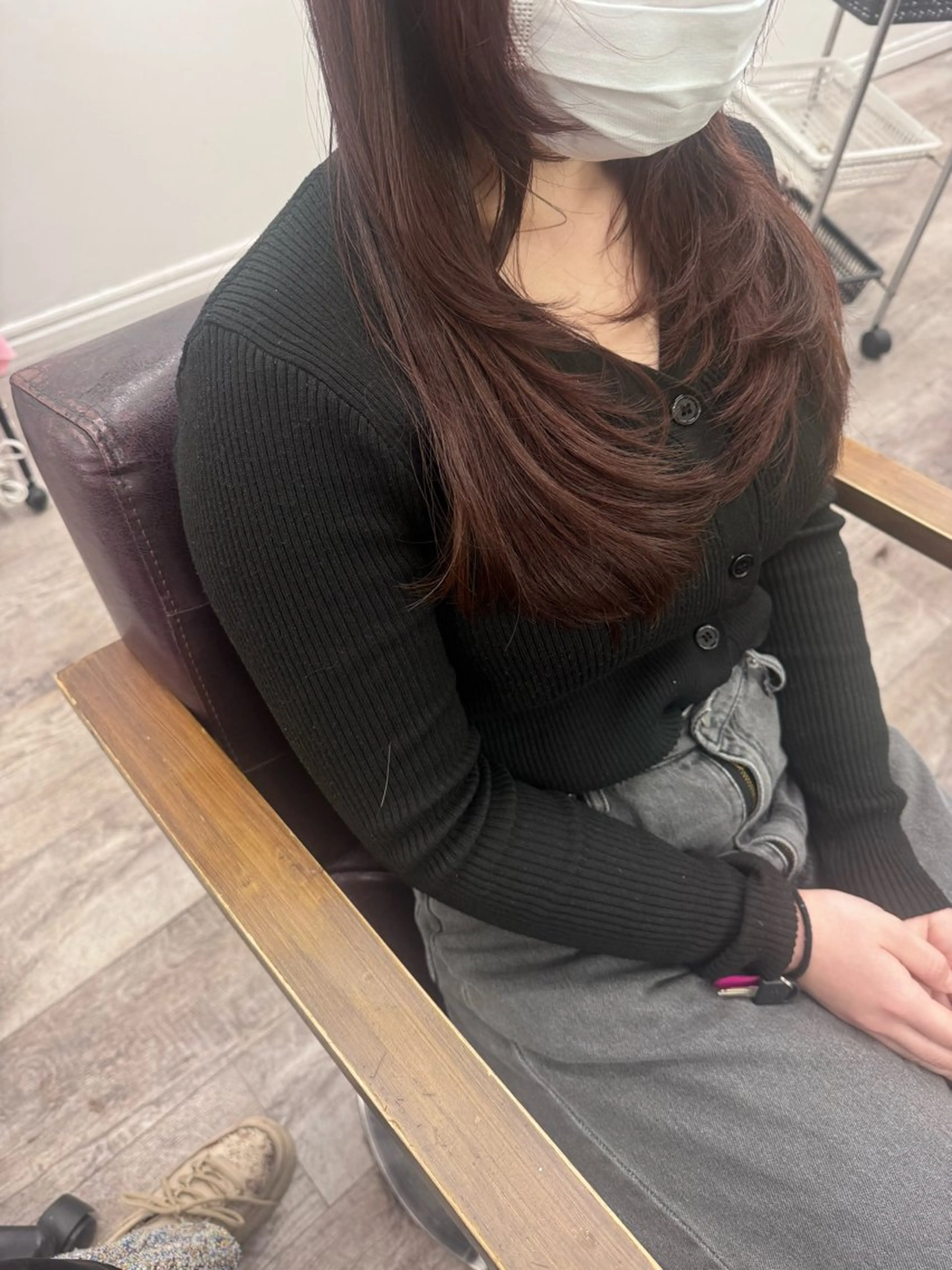 ロング カラー ハッシュカット カット ヘアカラー トリートメント moana大宮所属・mio ☆のヘアスタイル