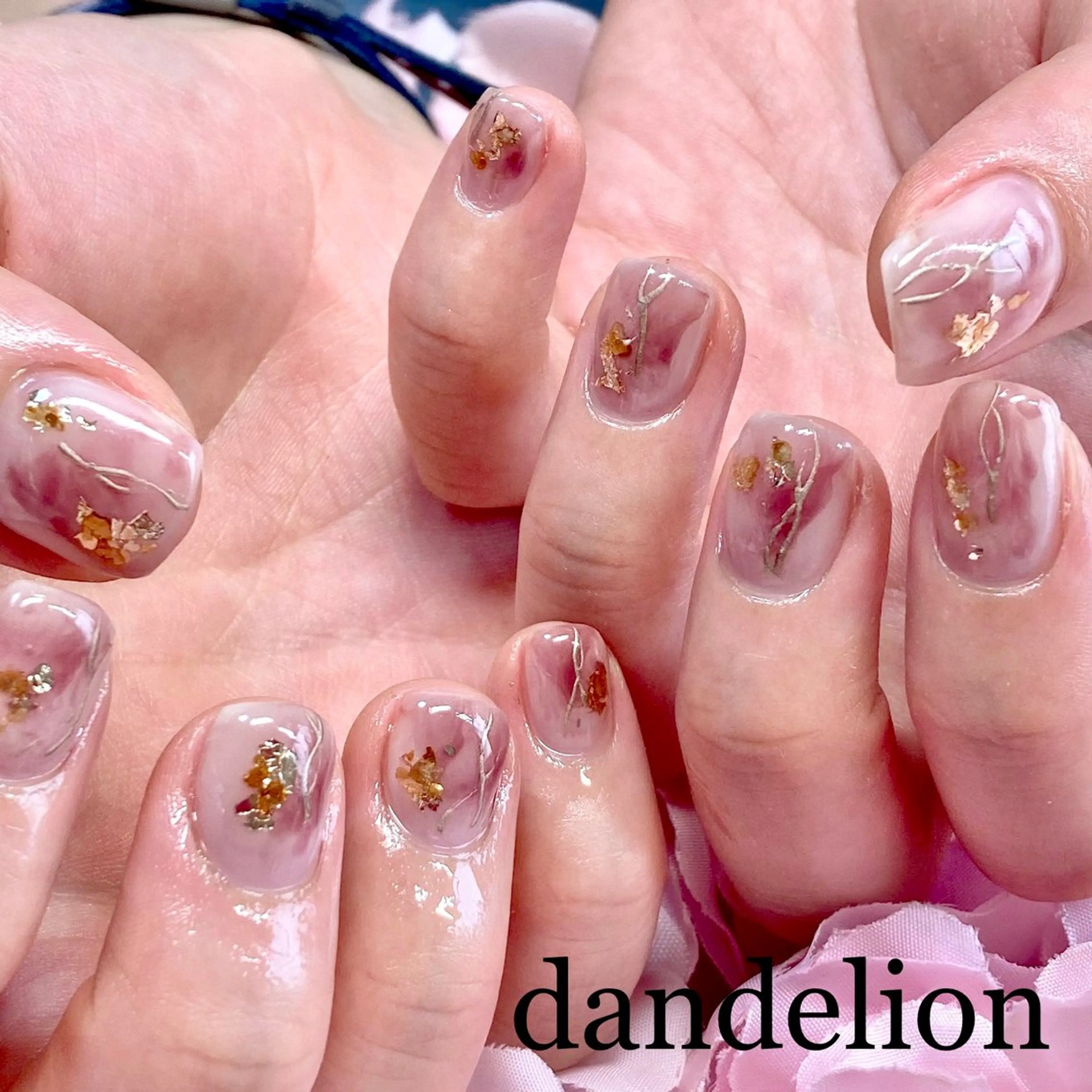 ネイル ハンドネイル ハンドケア dandelion ダンデライオンのネイルデザイン