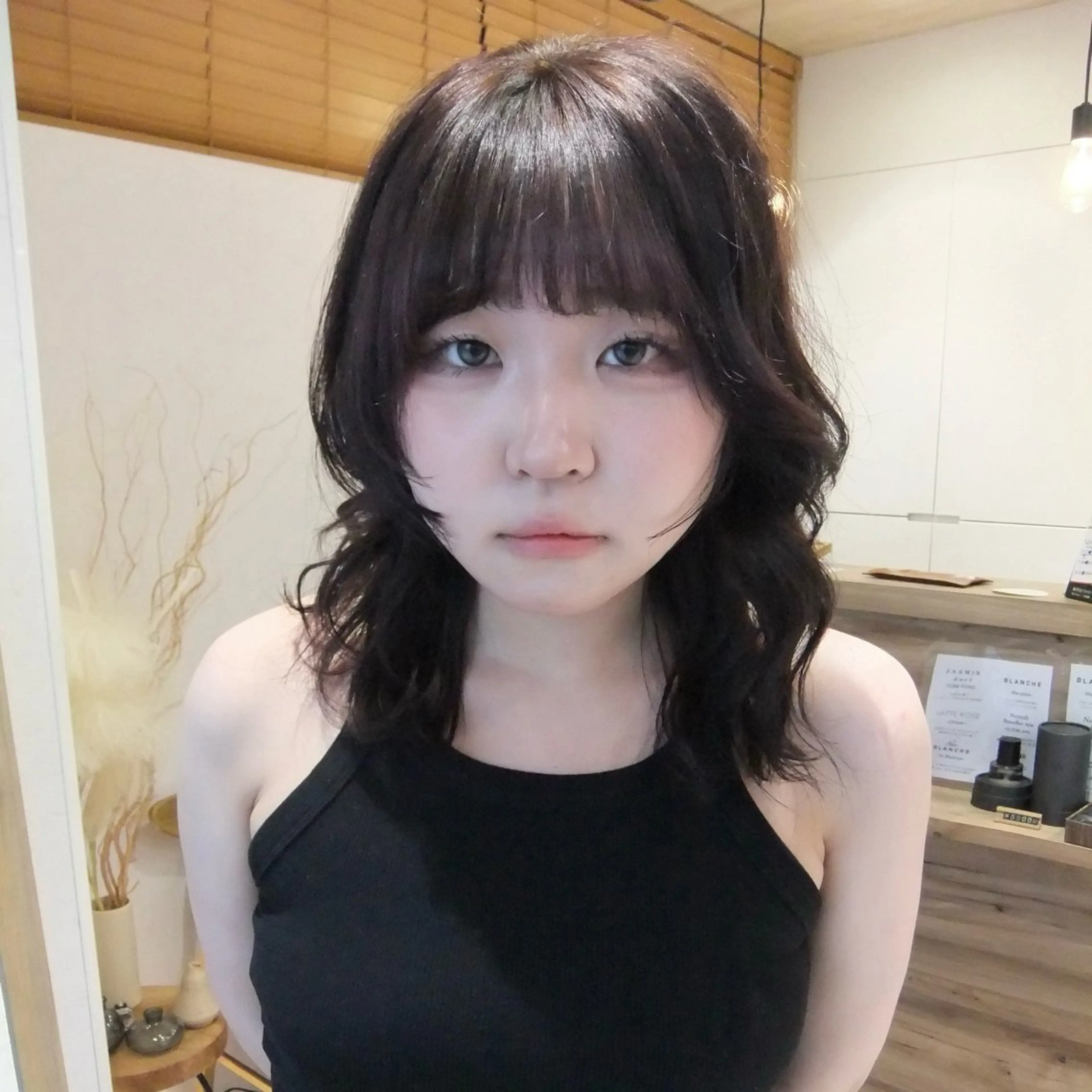 ミディアム カラー カット ヘアカラー トリートメント レイヤー/似合わせ/ yuan⟡.·のヘアスタイル