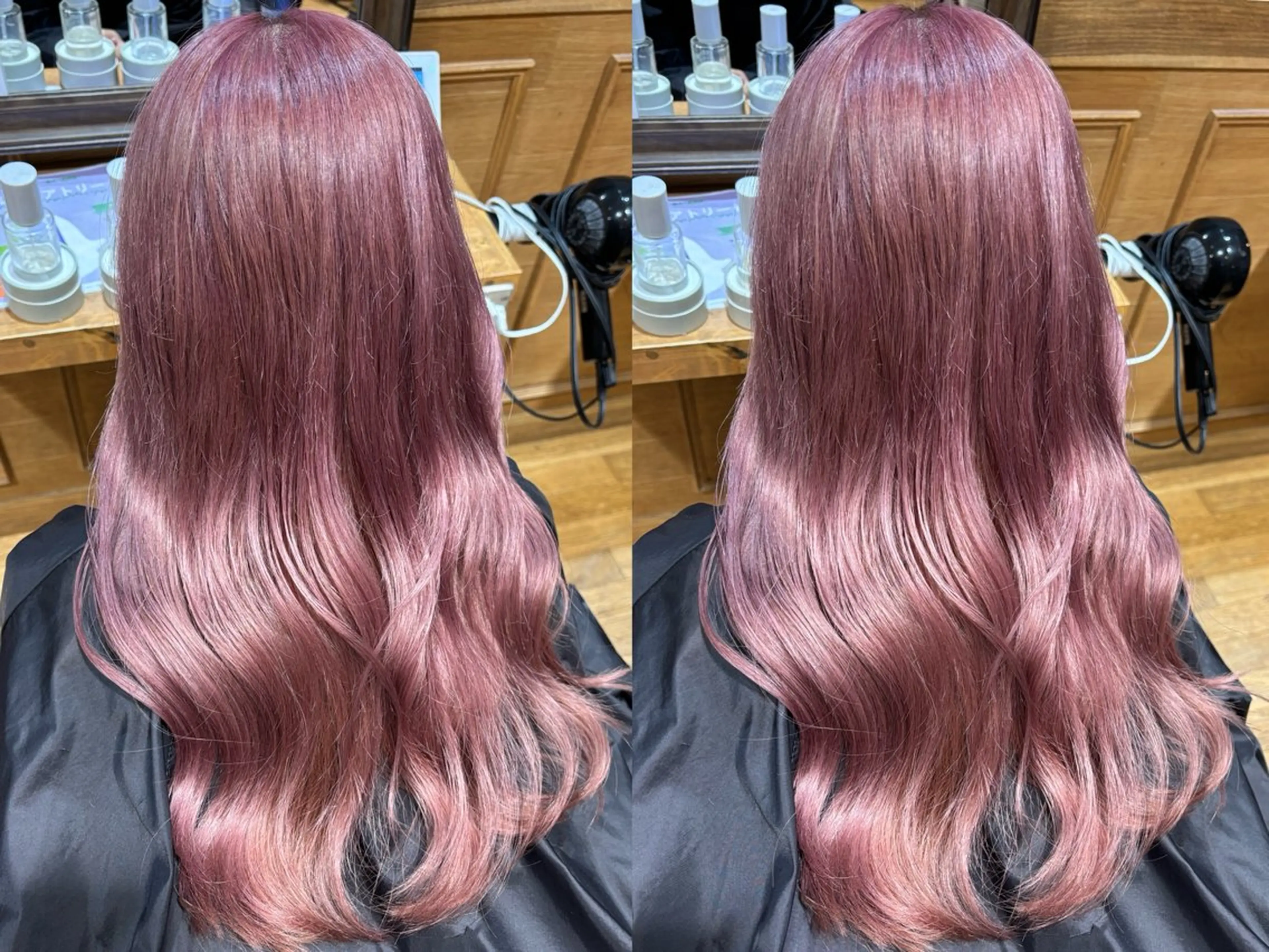 ロング カラー カット ヘアカラー トリートメント Rio/ベージュ/ レイヤーカットのヘアスタイル