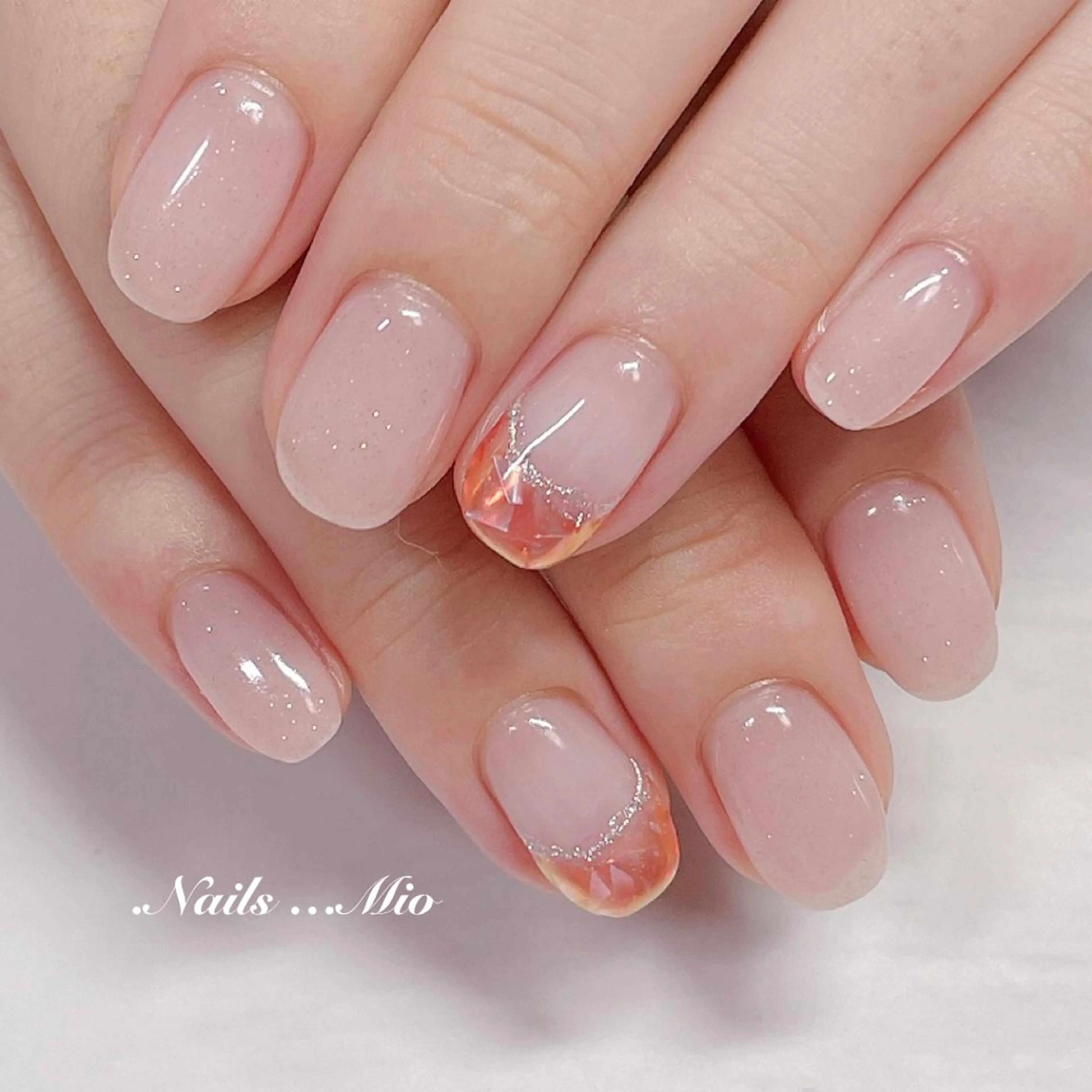 ネイル ジェルネイル ワンカラーネイル .Nails Mio 赤羽西ネイルサロンのネイルデザイン
