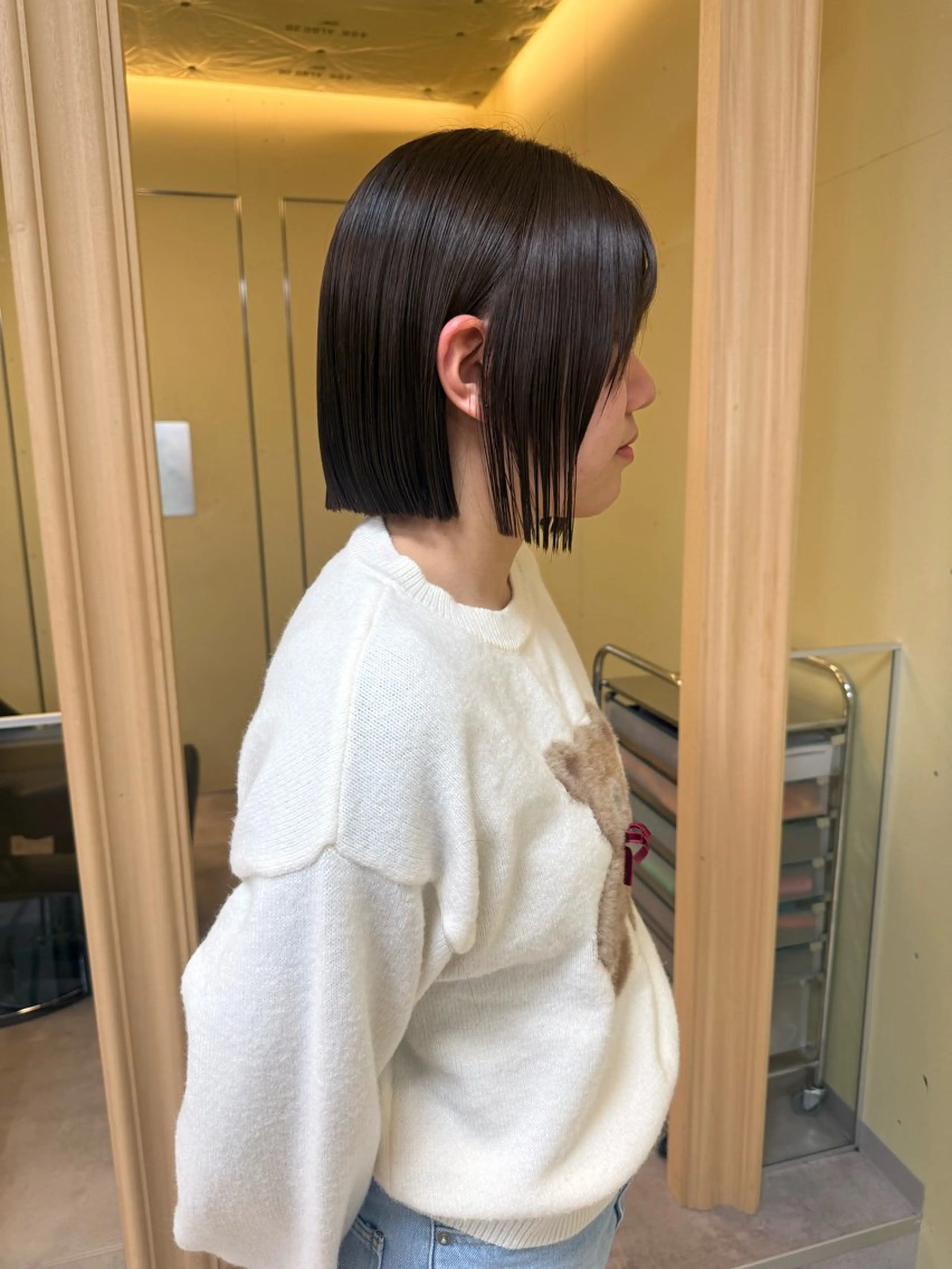 ショート カラー カット ヘアカラー トリートメント 伶風/ボブ/ ハッシュカットのヘアスタイル