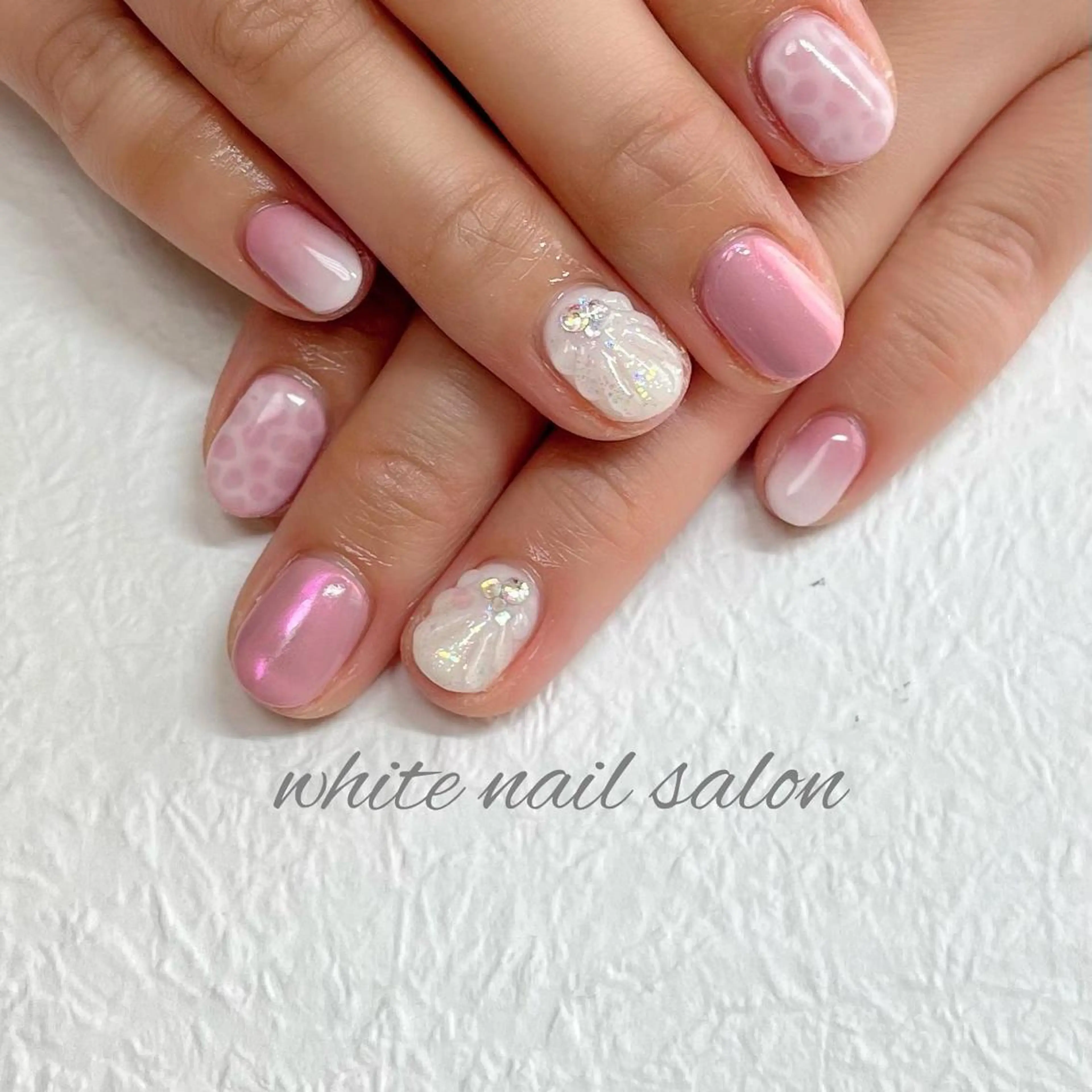 ネイル アートネイル フットネイル ジェルネイル ハードジェル ラメ(グリッター) ハンドネイル white nail salonのネイルデザイン