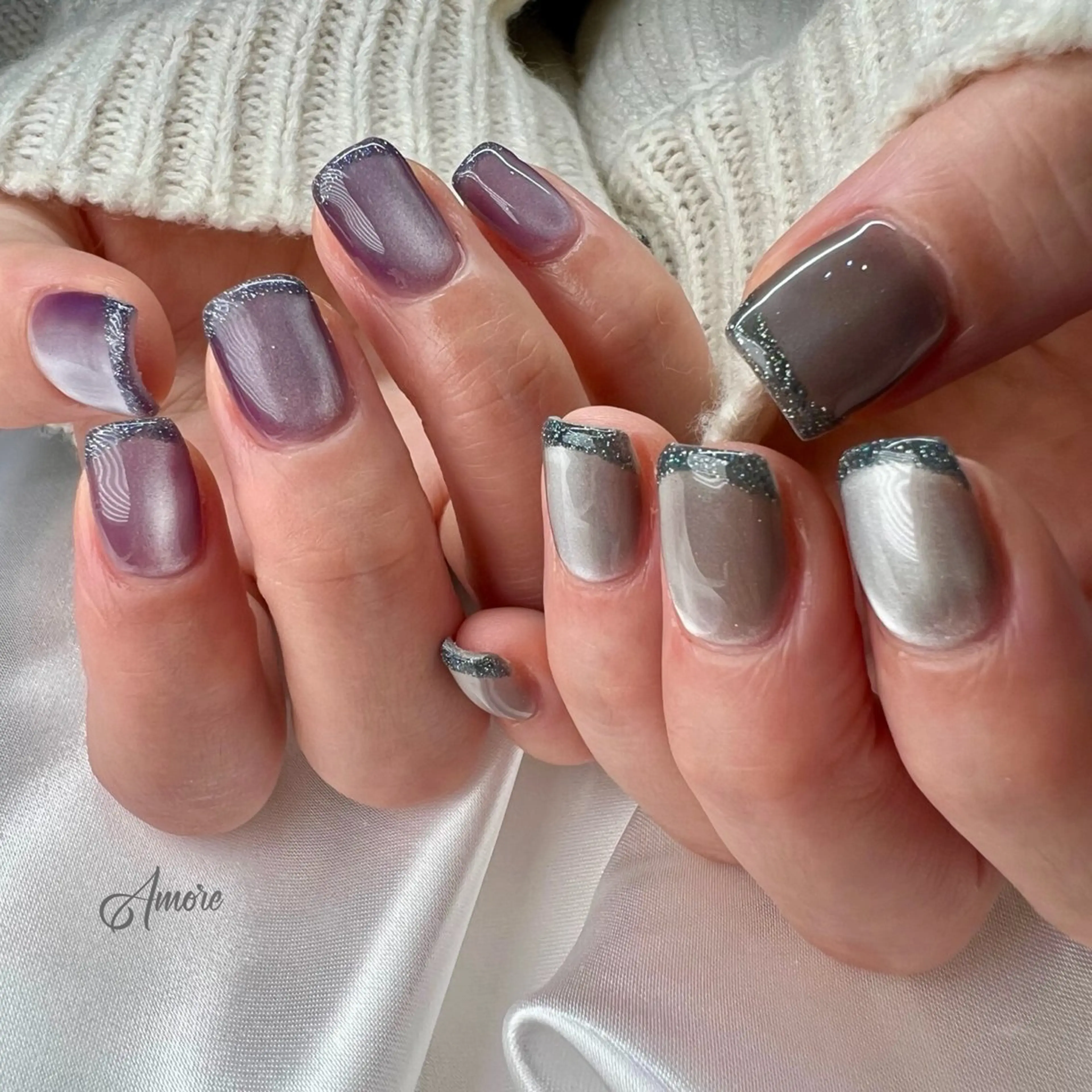 ネイル ジェルネイル キラキラネイル 韓国ネイル パラジェル バレンタイン You kyehwaのネイルデザイン