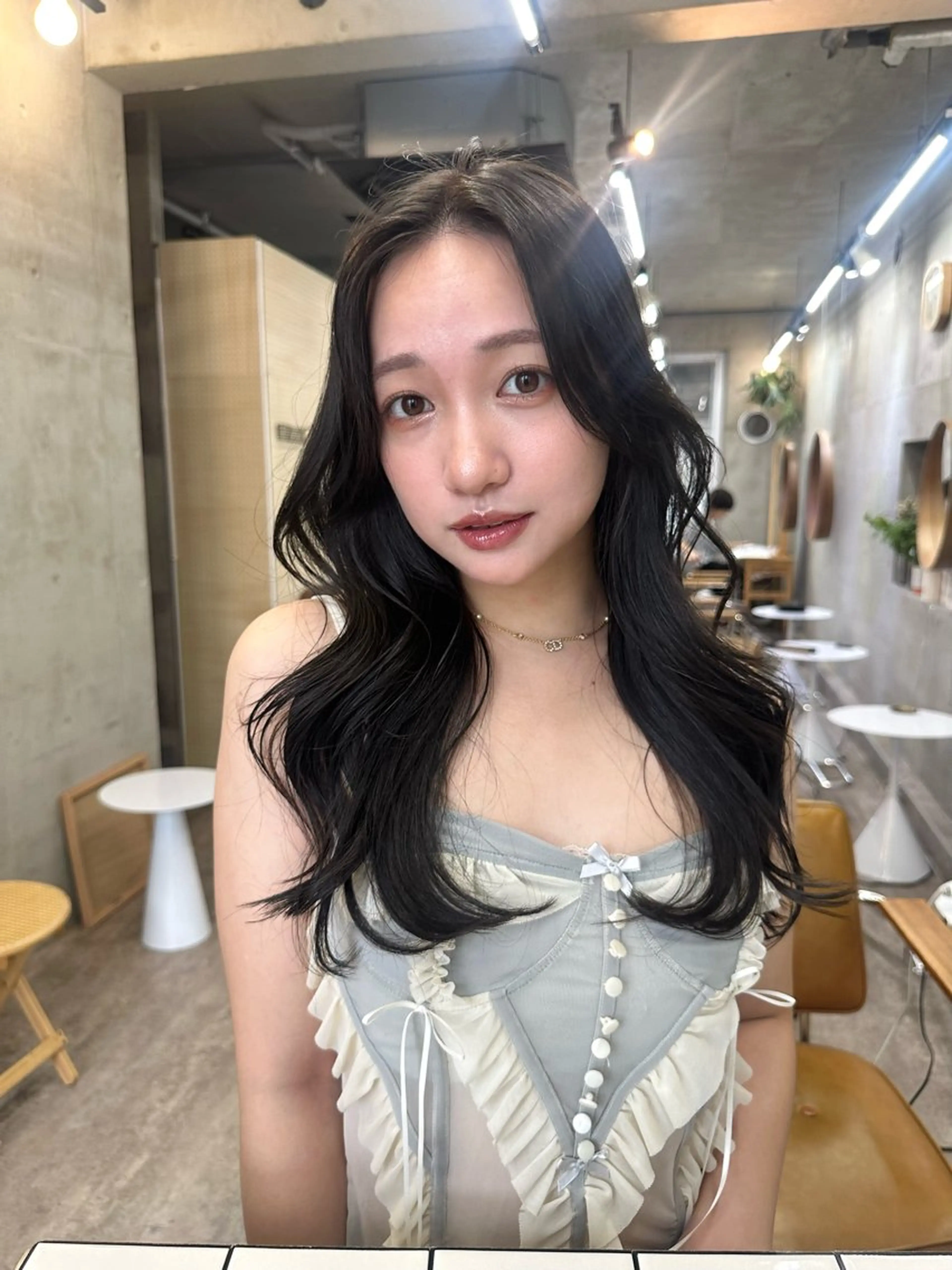 ロング カラー 韓国風ヘア レイヤーカット カット カットモデル募集中 ／HARUKA🎀のヘアスタイル