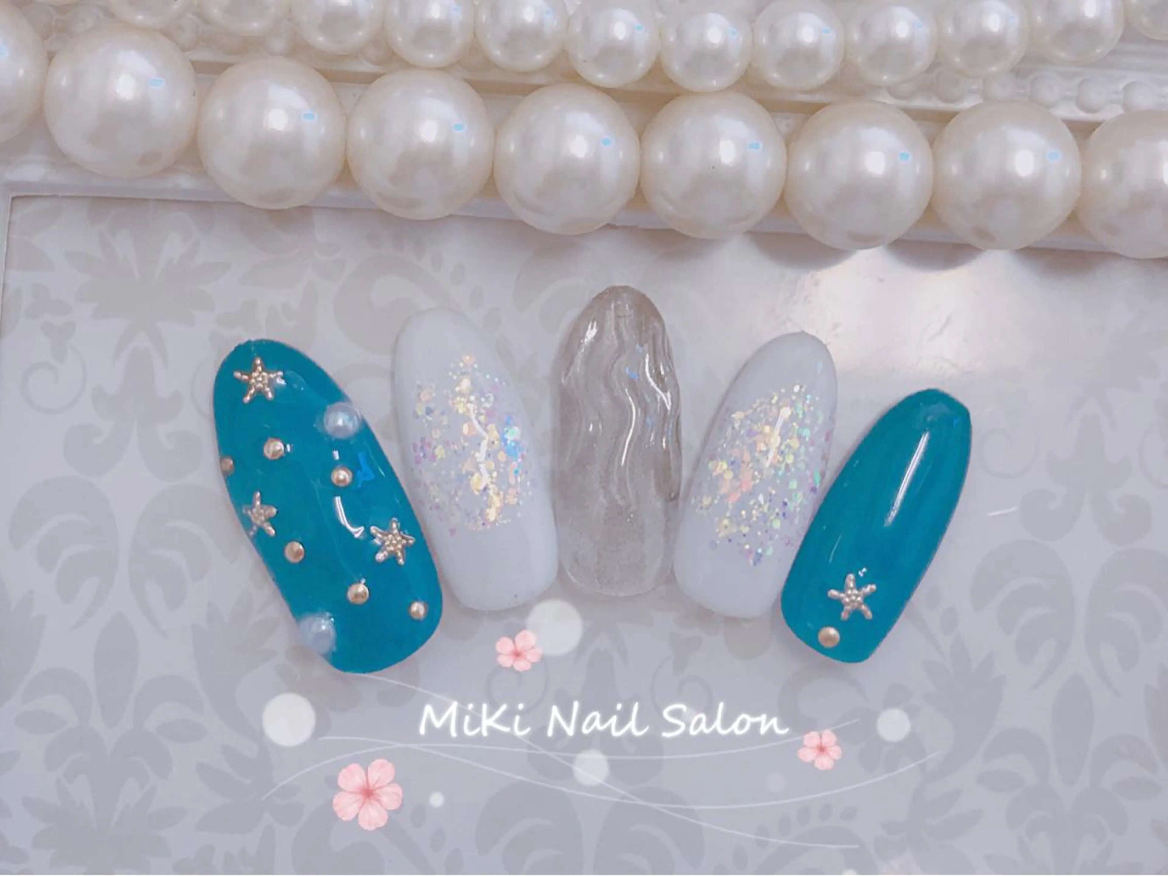 ネイル MiKi Nai池袋 長さだし得意のネイルデザイン