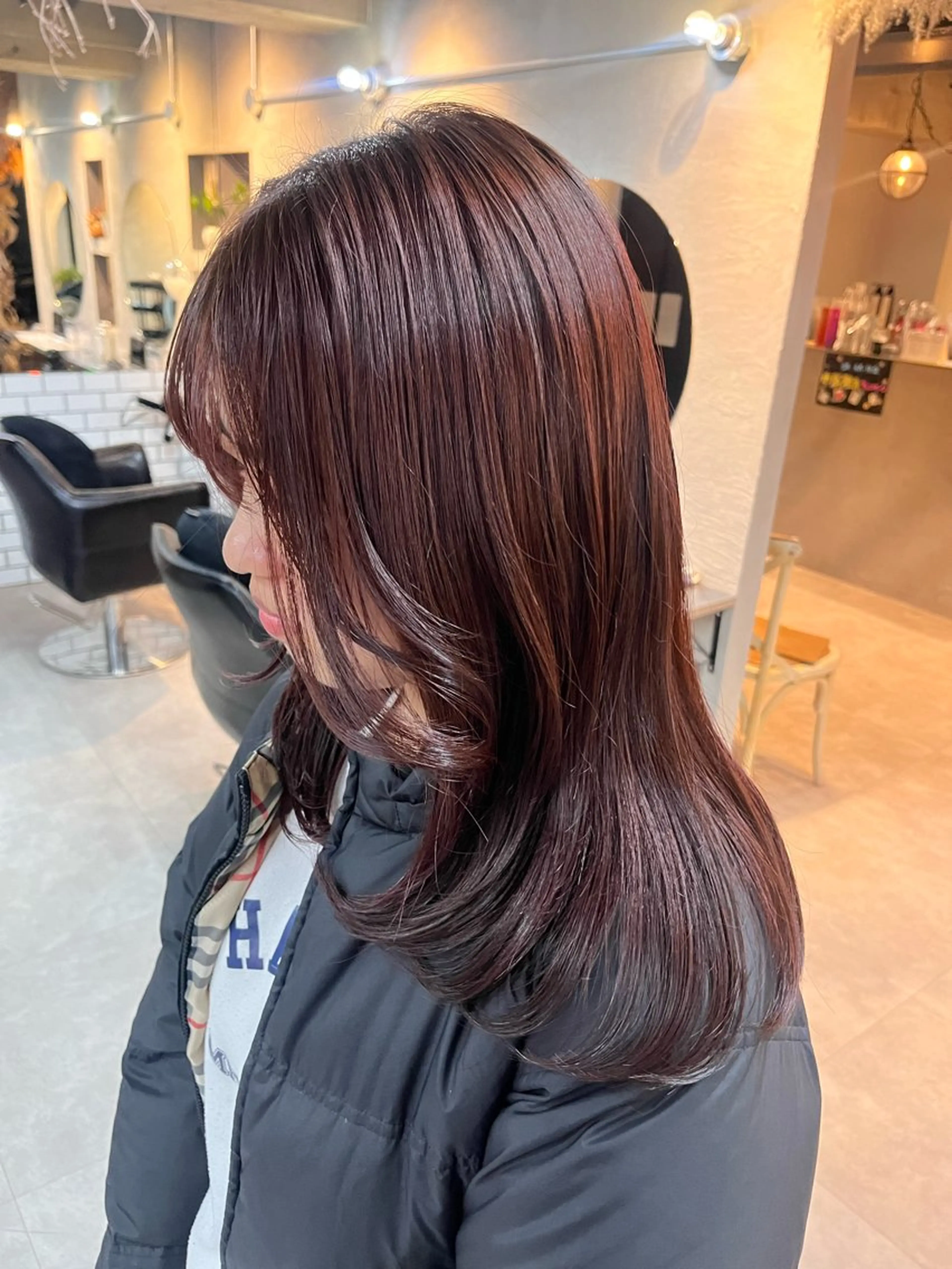 セミロング カラー ヘアカラー 韓国系/ダブルカラー /トグチリンカのヘアスタイル