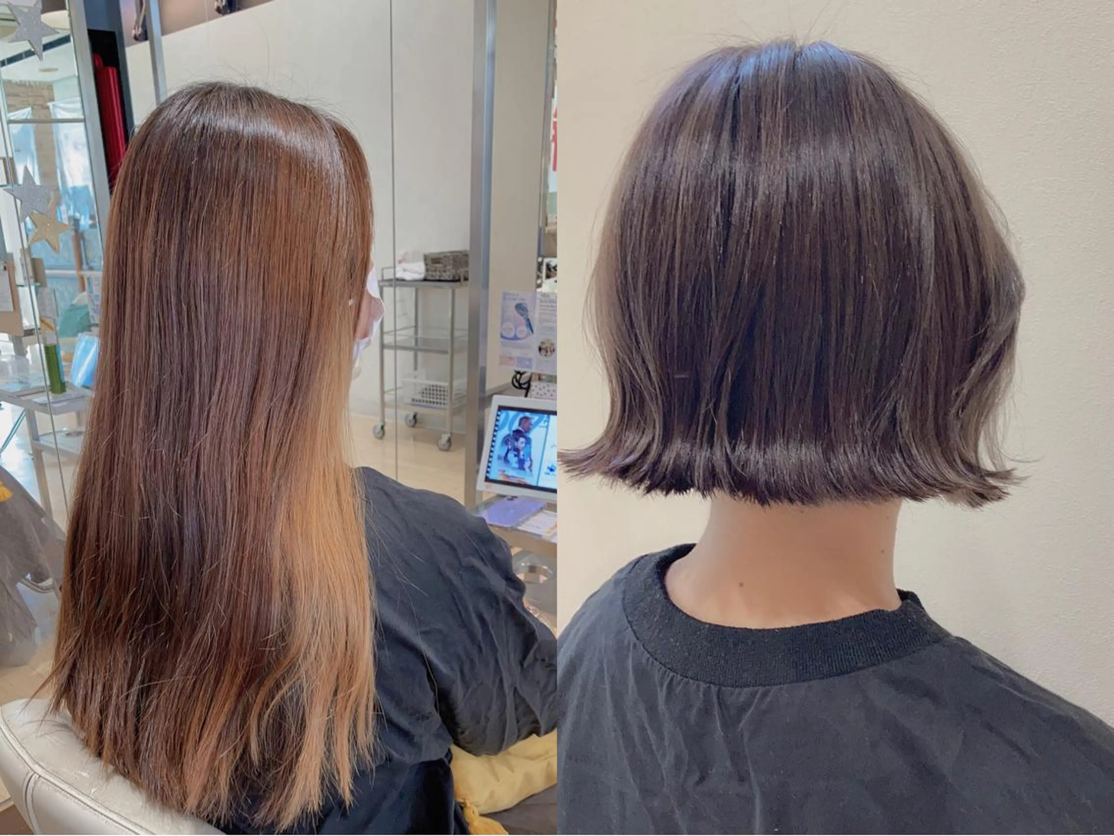 ショート カラー ヘッドスパ 🕊mtm🫧梅田/ 定額制/透明感/艶髪のヘアスタイル