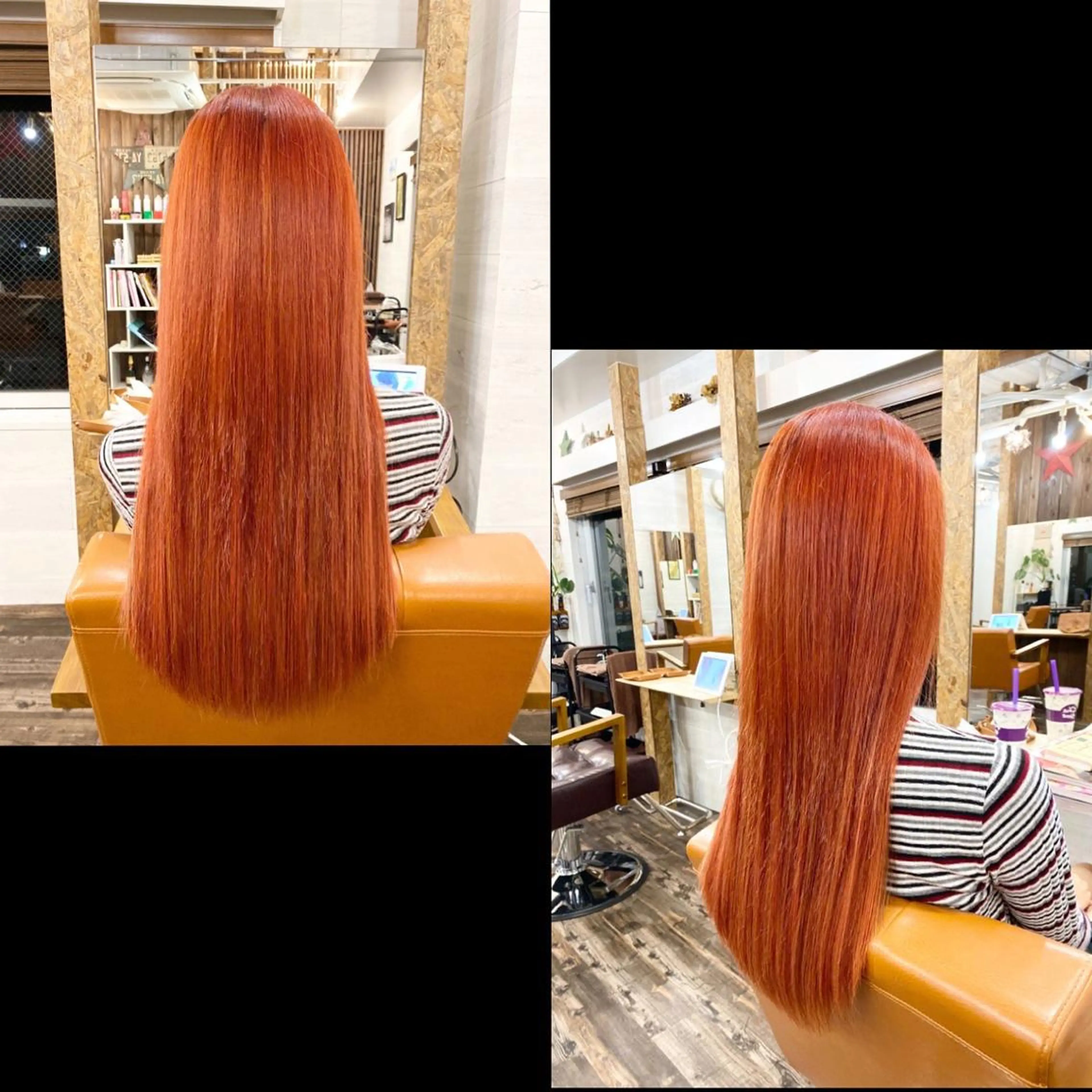 ロング カラー ✯カラー&編み込み エクステ✯池田智博✯のヘアスタイル