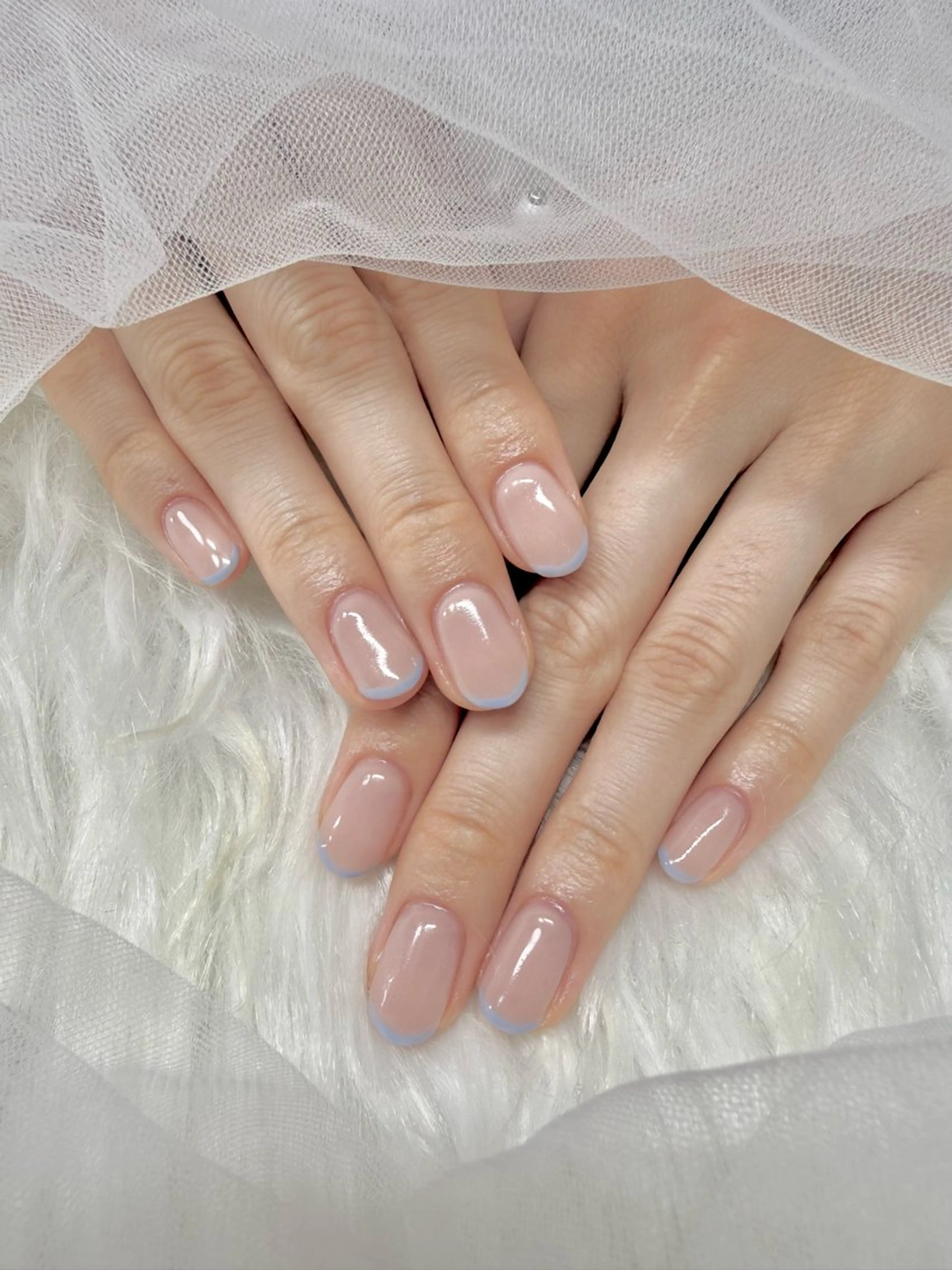 ネイル フレンチネイル 持ち込み ワンカラーネイル ワンホンネイル ハンドネイル miss you ♡ Miyuuのネイルデザイン